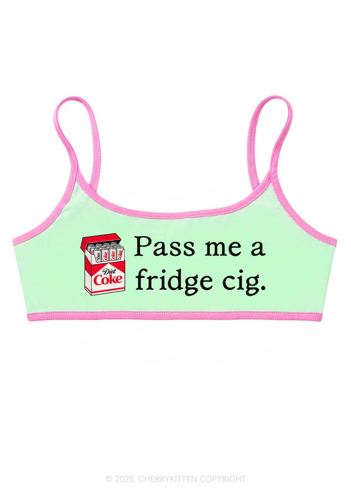 Pass Me Fridge Cig Y2K Super Crop Cami Cherrykitten
