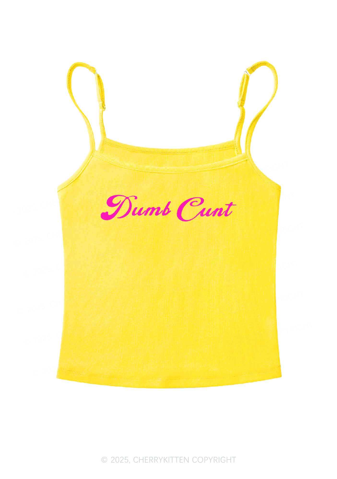 Dumb Cxxt Y2K Spaghetti Strap Cami Cherrykitten