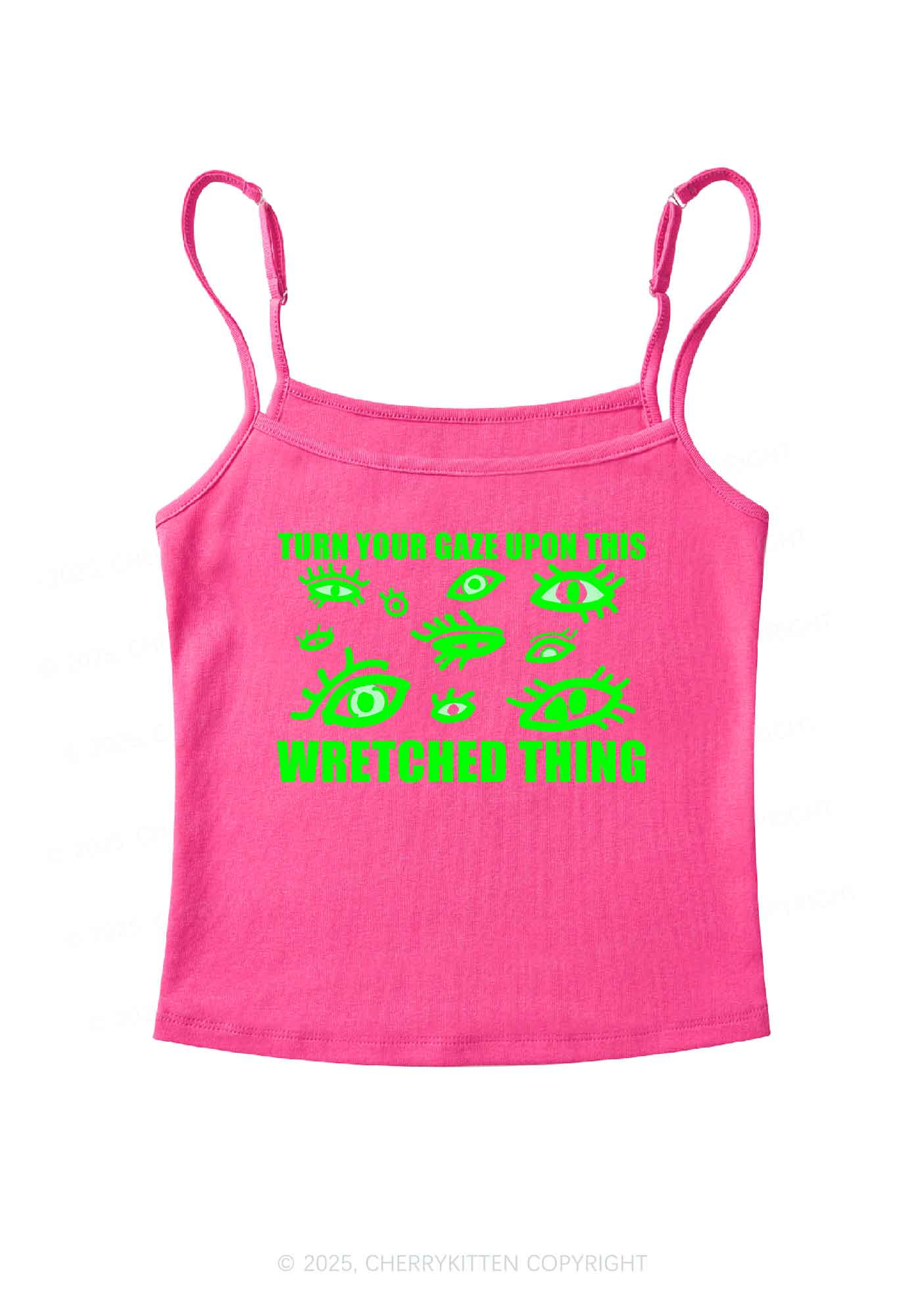 Turn Your Gaze Upon This Y2K Spaghetti Strap Cami Cherrykitten
