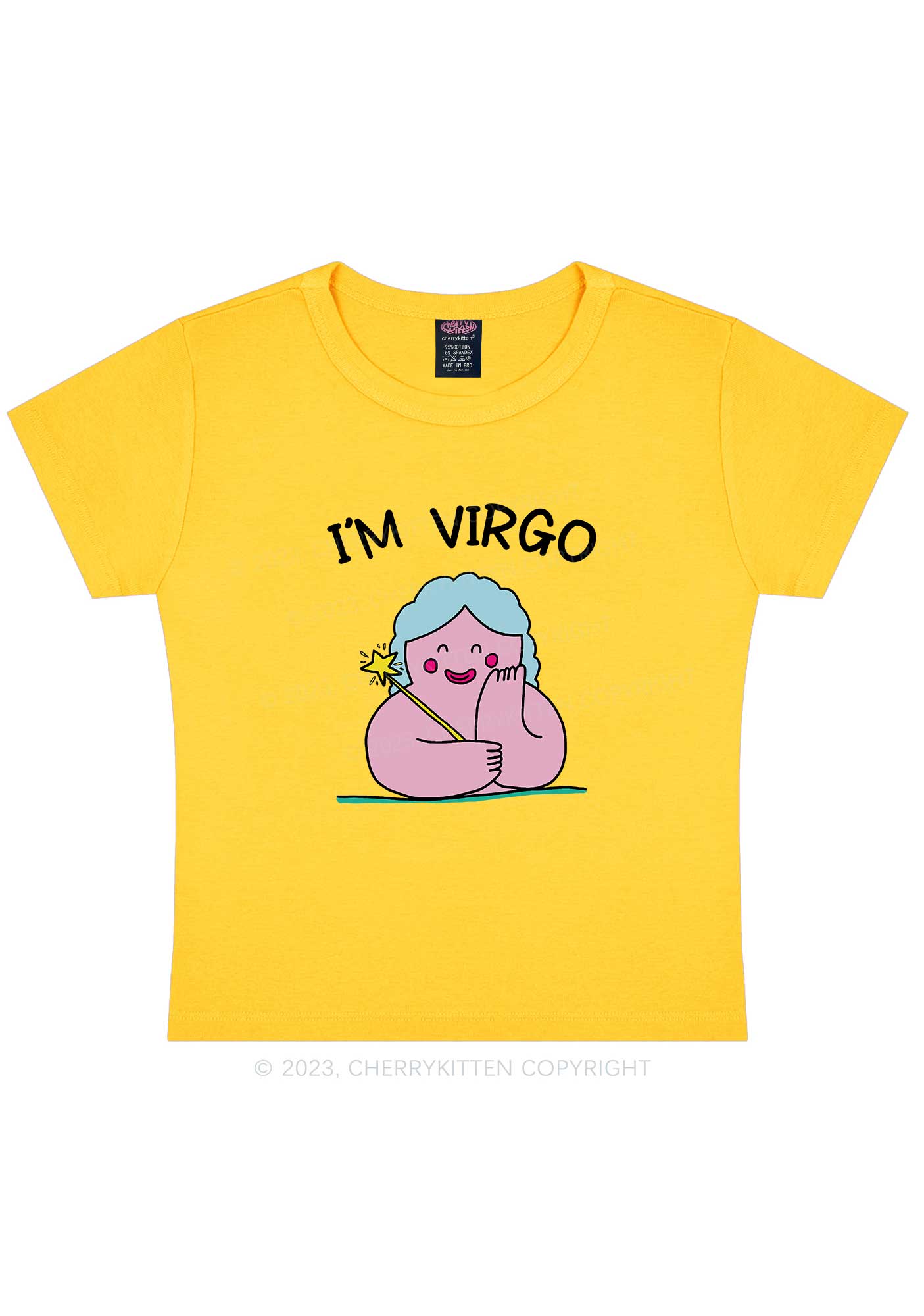 I'm Virgo Y2K Baby Tee Cherrykitten