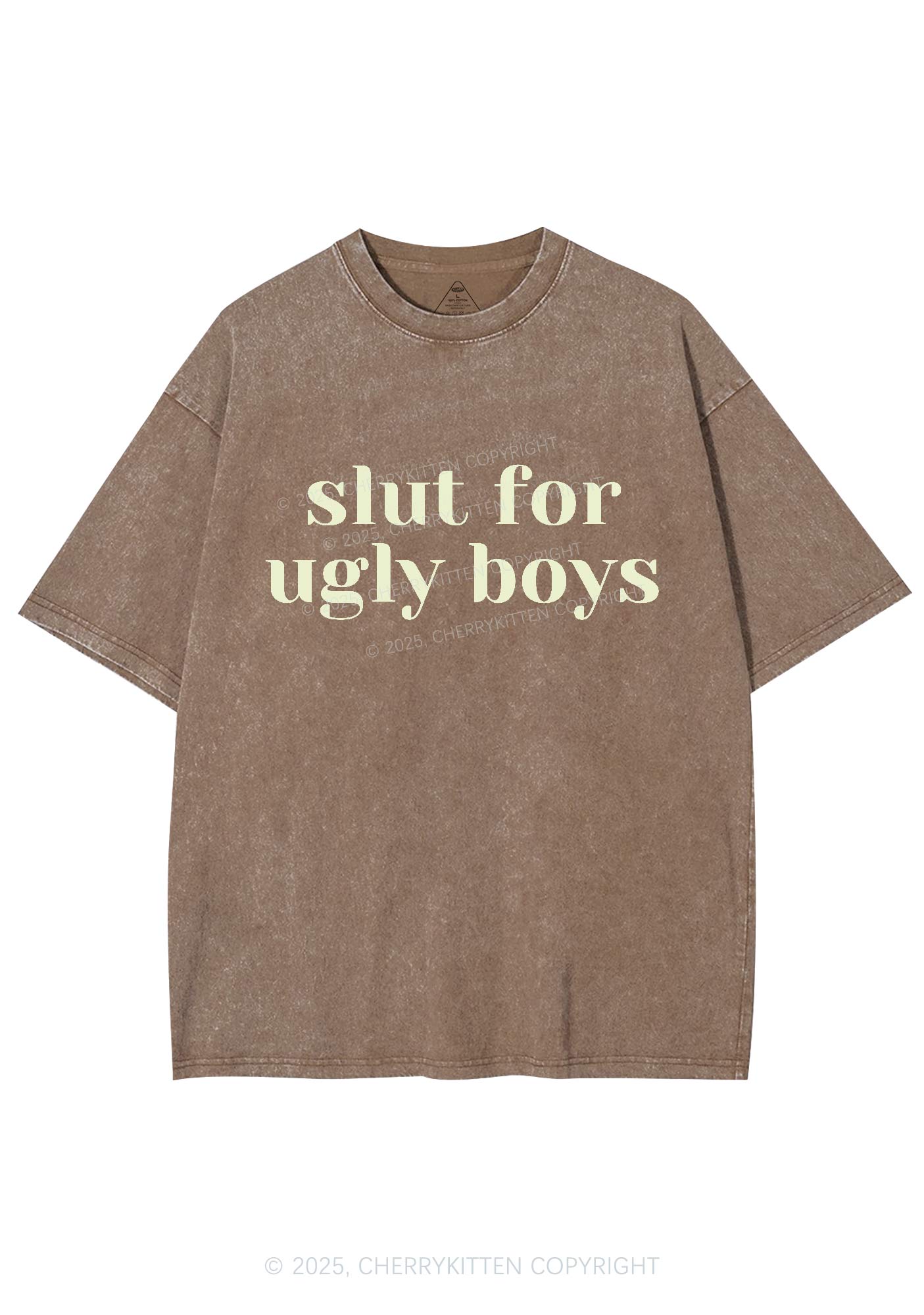 Slxt For Ugly Boys Y2K Shirts Washed Tee Cherrykitten