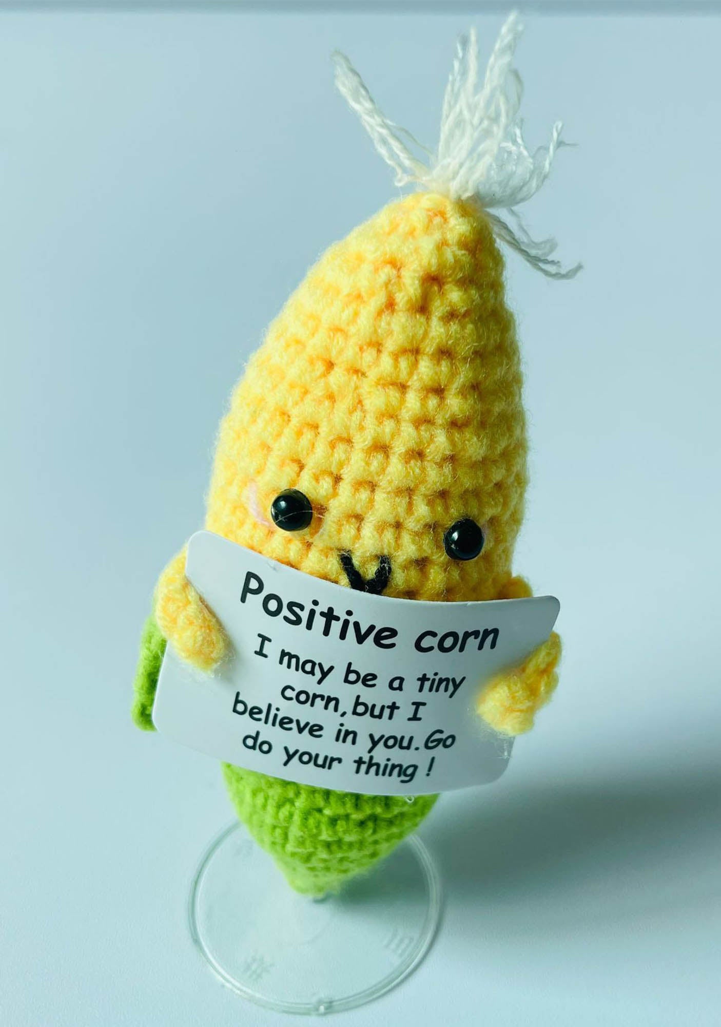 Positive Potato Y2K Handmade Crochet Pendant Cherrykitten