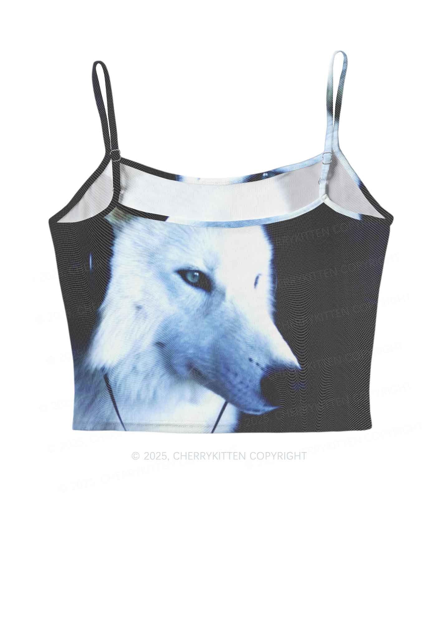 White Wolf Y2K Mesh Cami Tank Cherrykitten