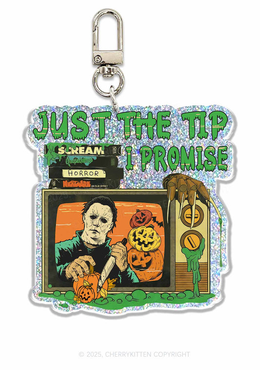 Halloween Just The Tip 1Pc Y2K Glitter Keychain Cherrykitten