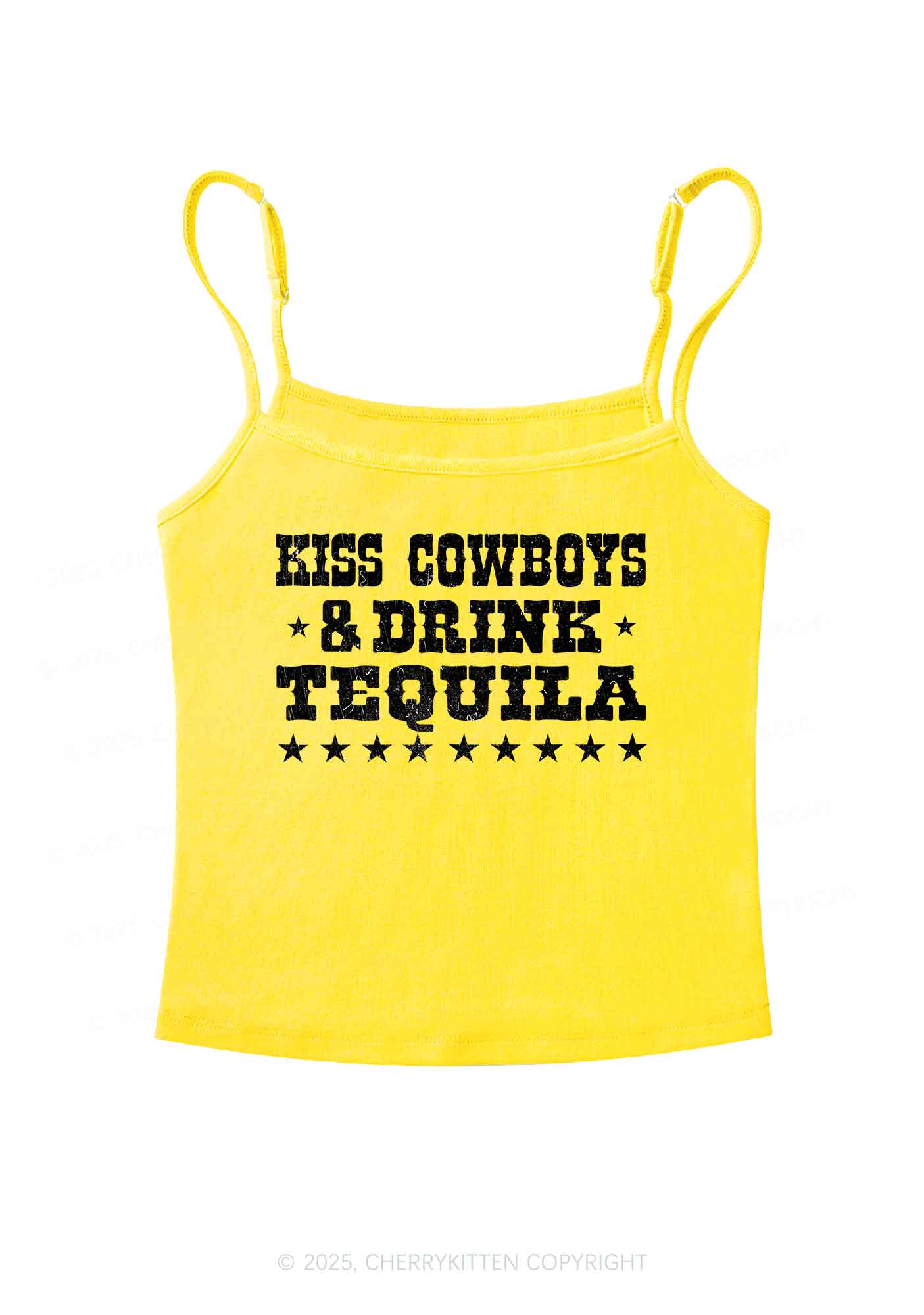 Kiss Cowboys Y2K Spaghetti Strap Cami Cherrykitten