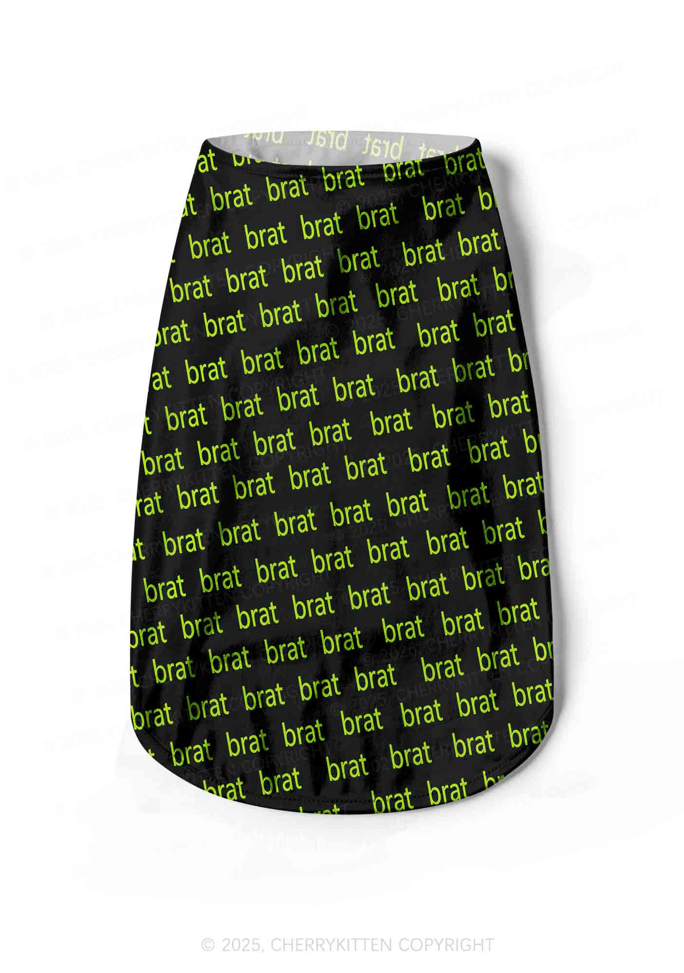 Green Brat Y2K Pet Tank Top Cherrykitten