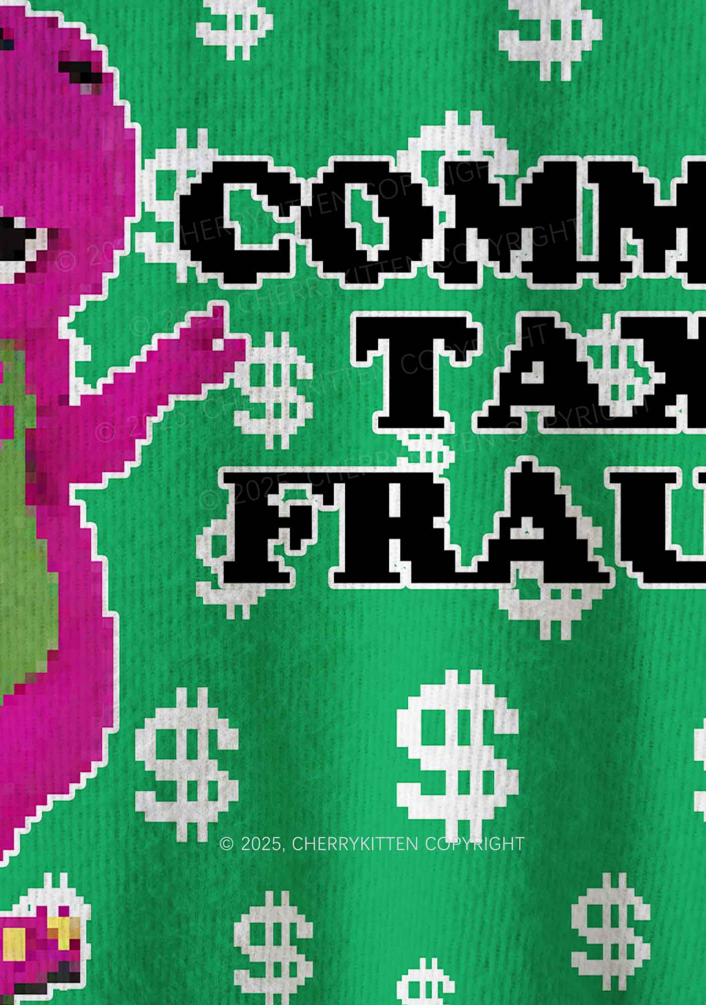 Commit Tax Fraud Y2K Christmas Knit Sweatshirt Cherrykitten