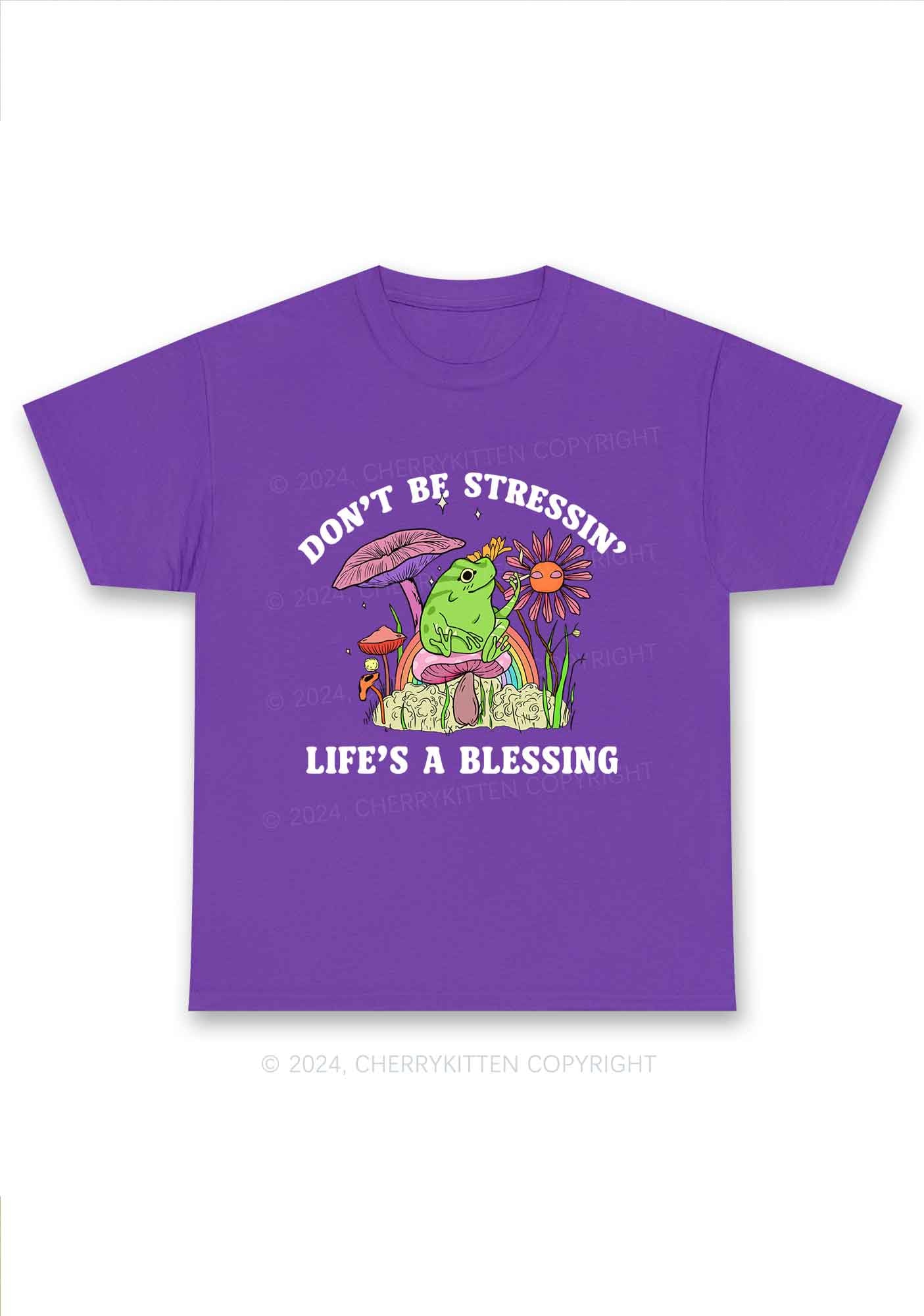 Don't Be Stressin Y2K Chunky Shirt Cherrykitten