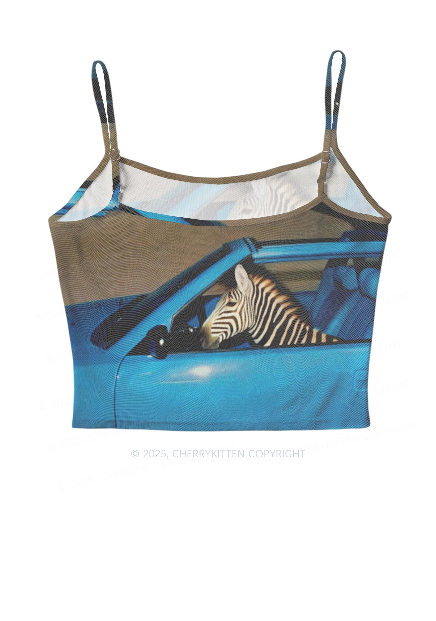 Zebra Driver Y2K Mesh Cami Tank Cherrykitten