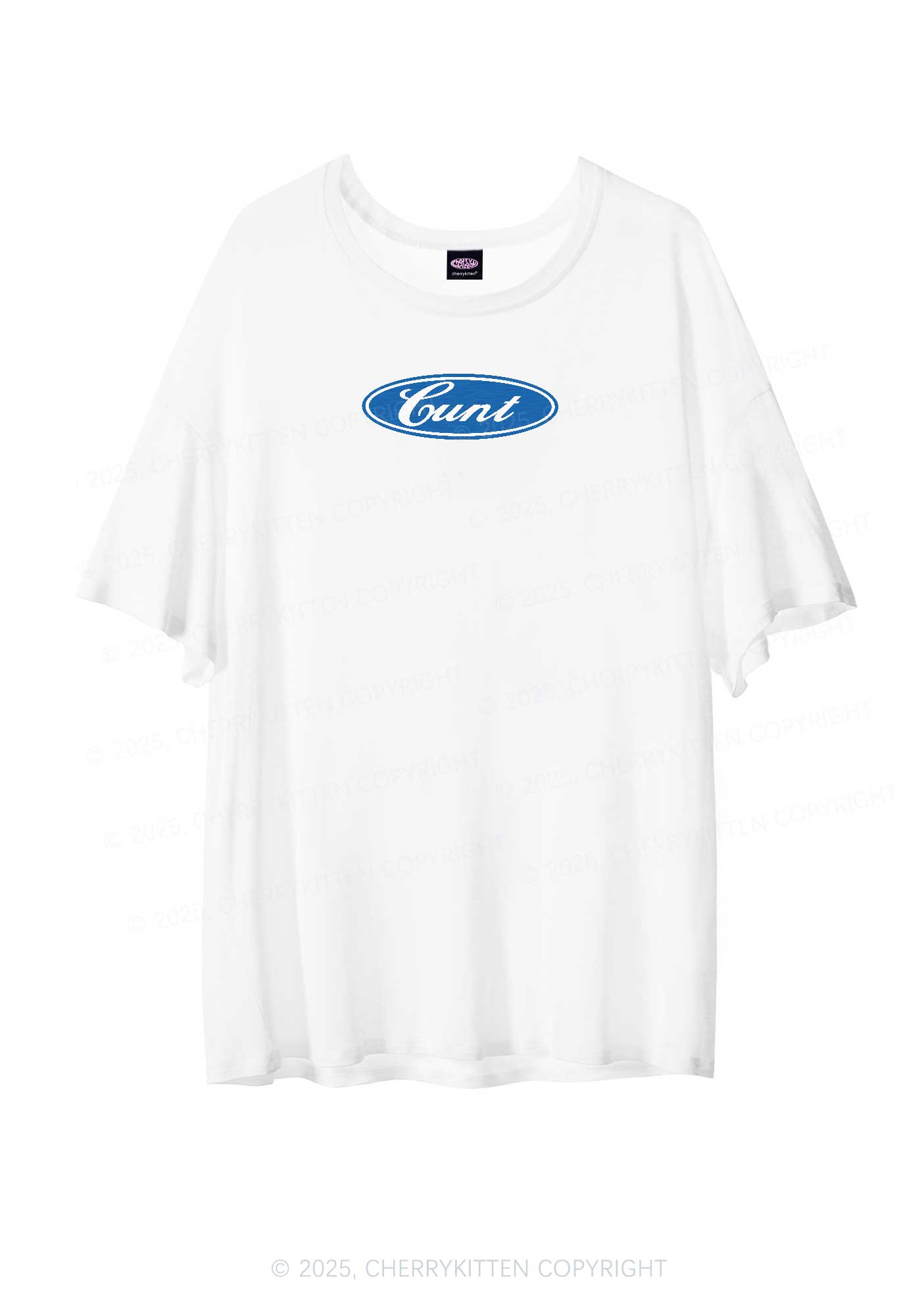 Oval Cxxt Y2K Sheer Boyfriend Tee Cherrykitten