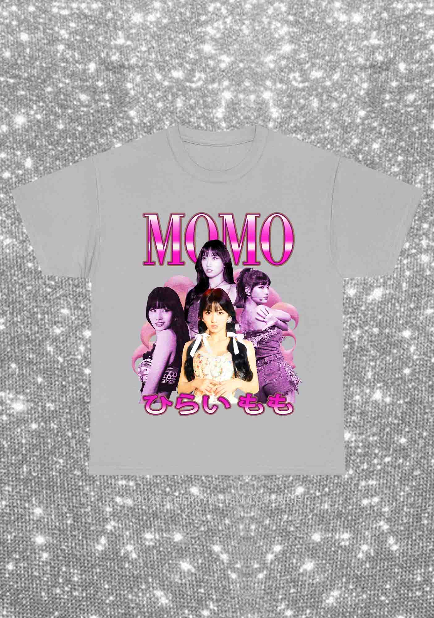 Momo Photos Kpop Y2K Chunky Shirt Cherrykitten