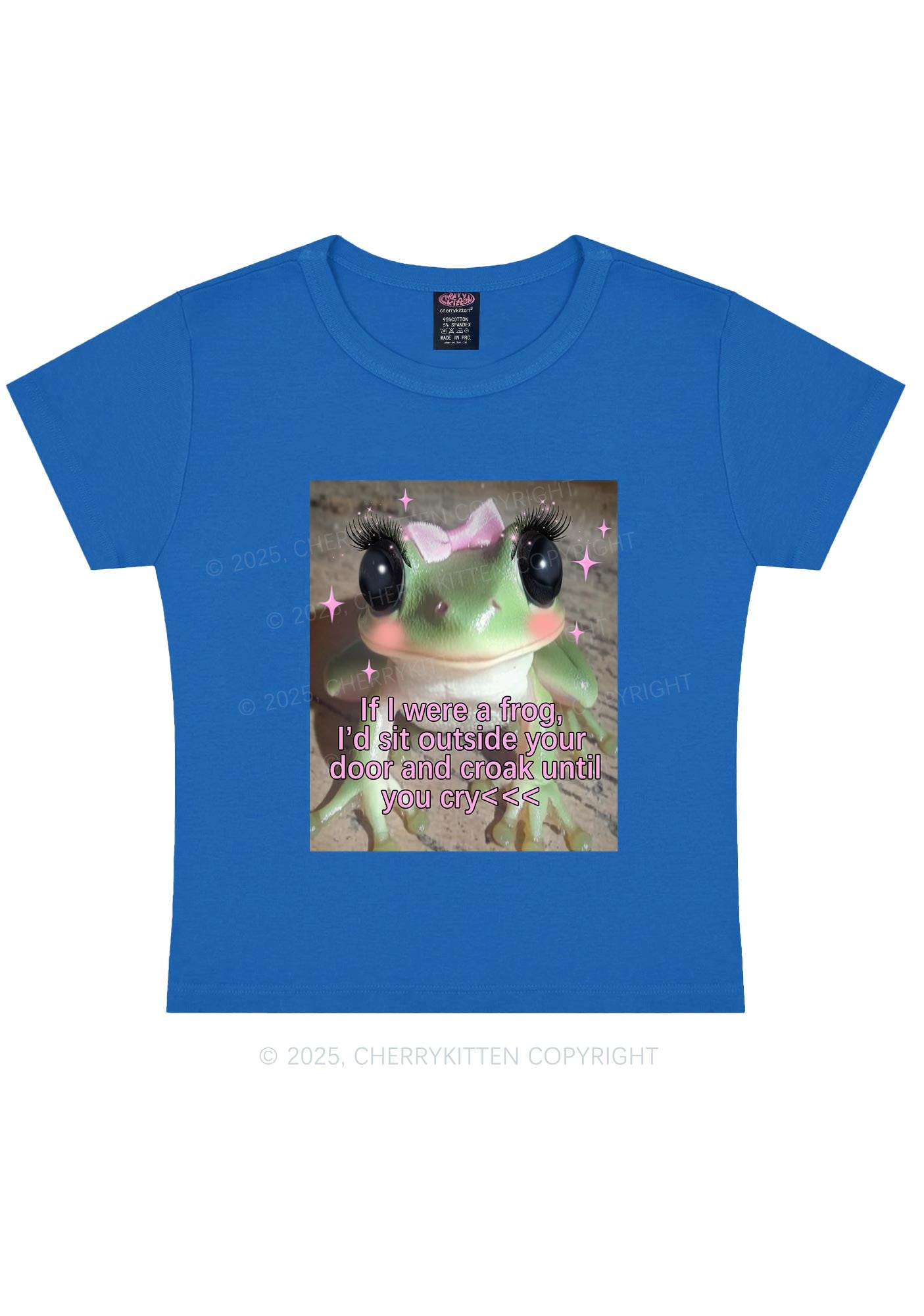If I Were Frog Y2K Baby Tee Cherrykitten