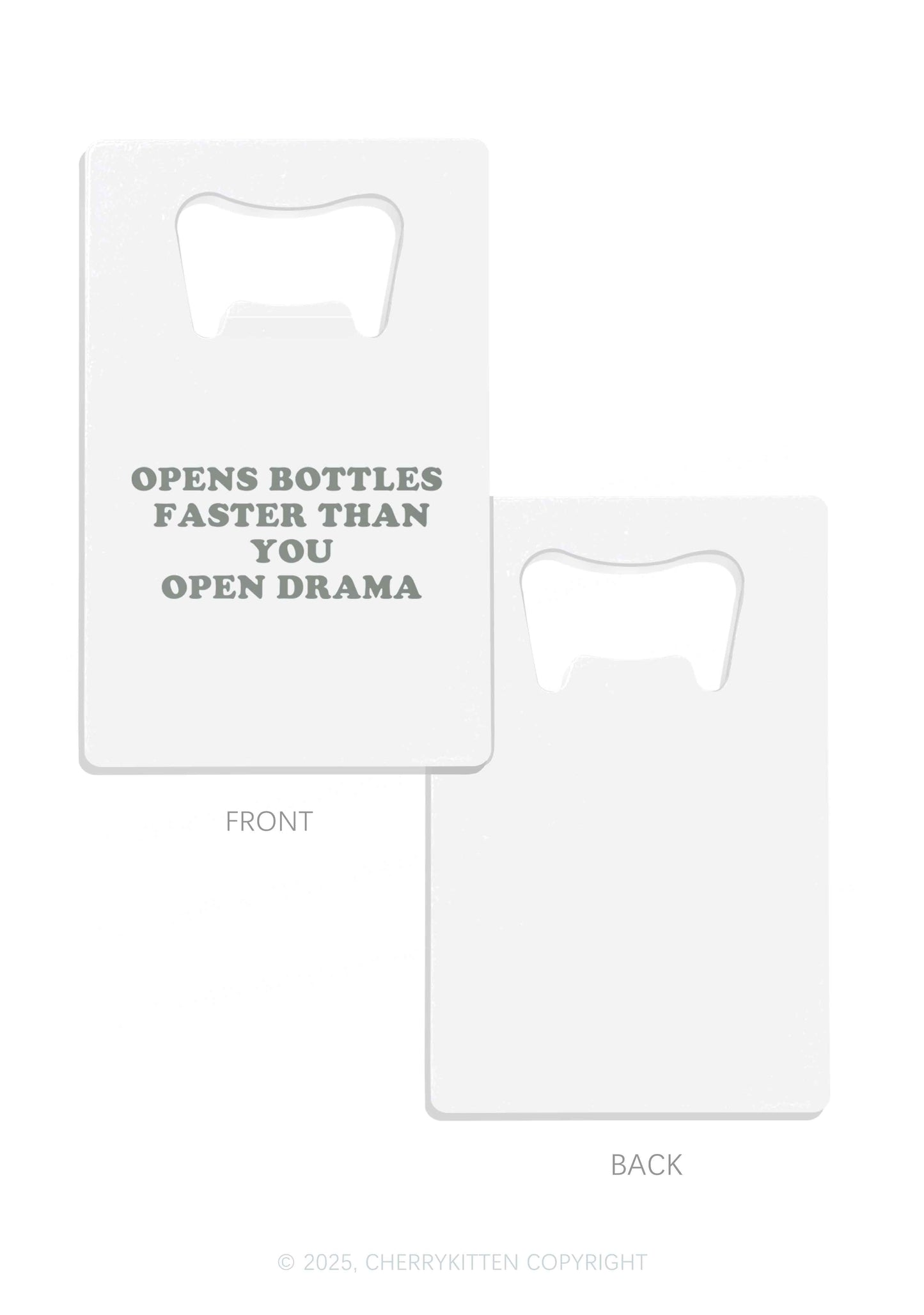 Open Drama Y2K Credit Card Bottle Openers Cherrykitten