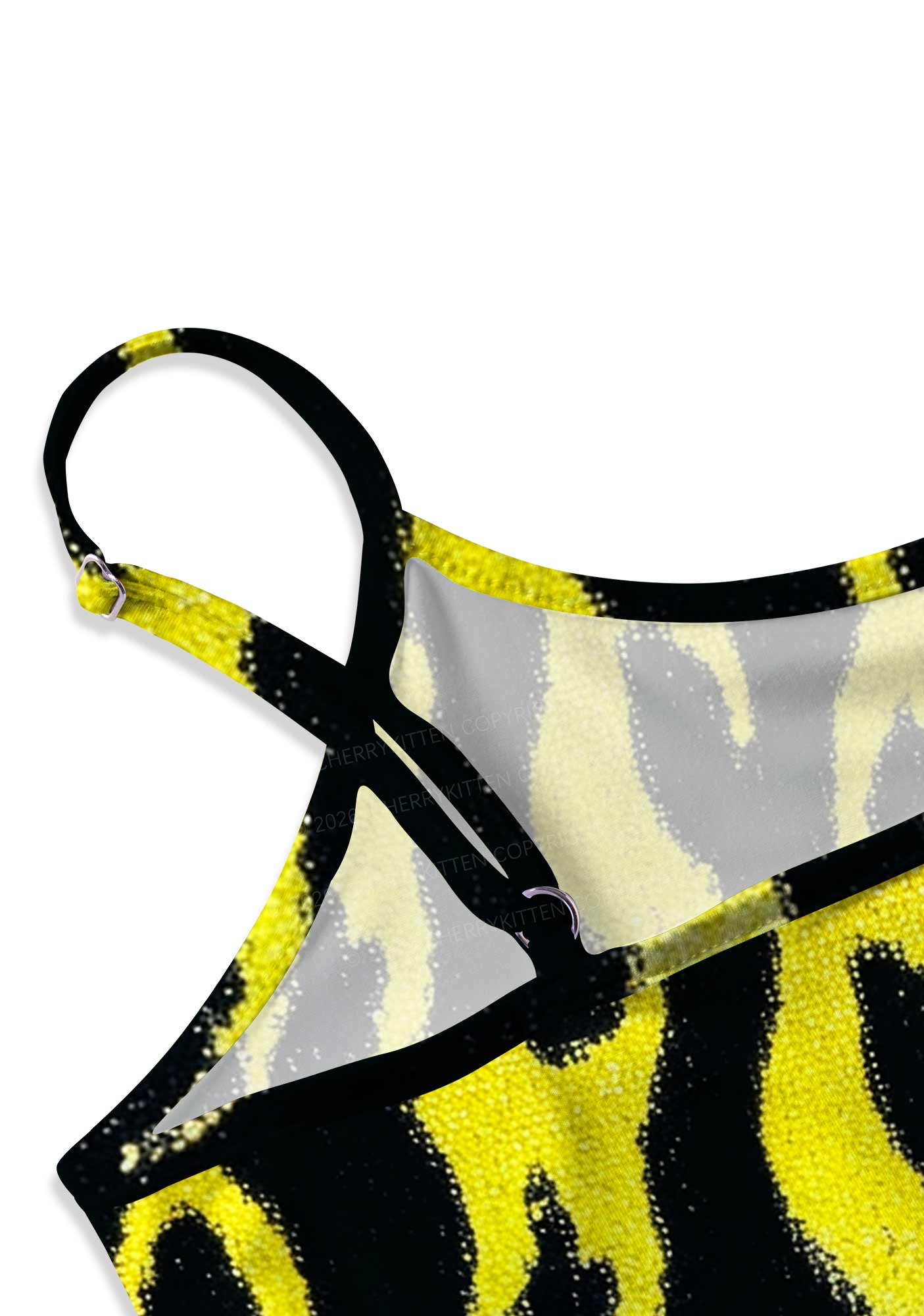Nonbinary Flame Pride Y2K Print Cami Crop Top Cherrykitten