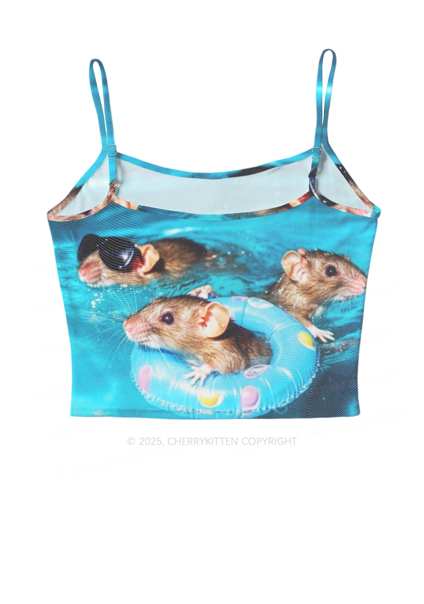 Pool Rats Y2K Mesh Cami Tank Cherrykitten