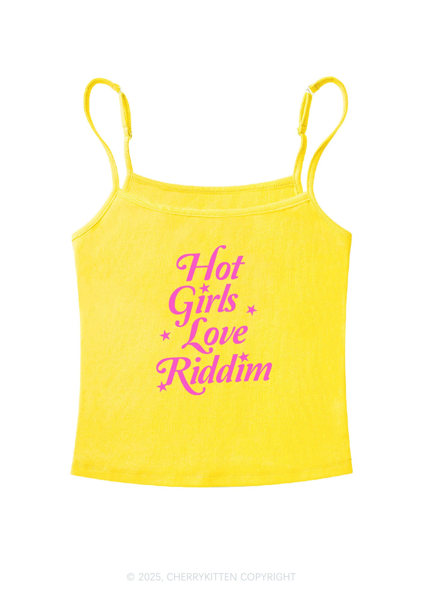 Hot Girls Love Riddim Y2K Spaghetti Strap Cami Cherrykitten
