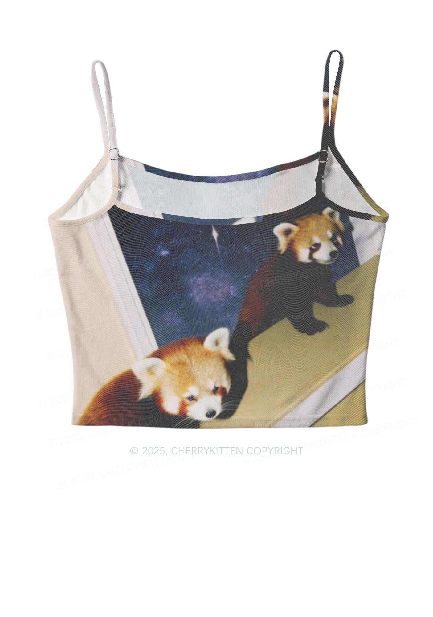 Raccoon Friends Y2K Mesh Cami Tank Cherrykitten