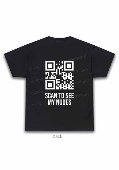 Custom QR Code Scan My Nxdes Y2K Chunky Shirt Cherrykitten