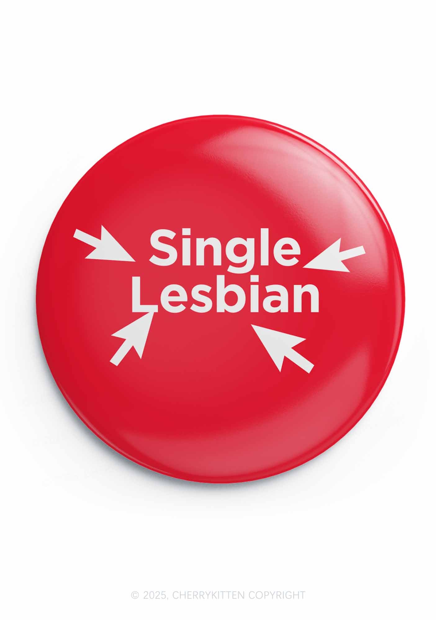 Single Lesbian Pride 1Pc Y2K Pin Badge Cherrykitten