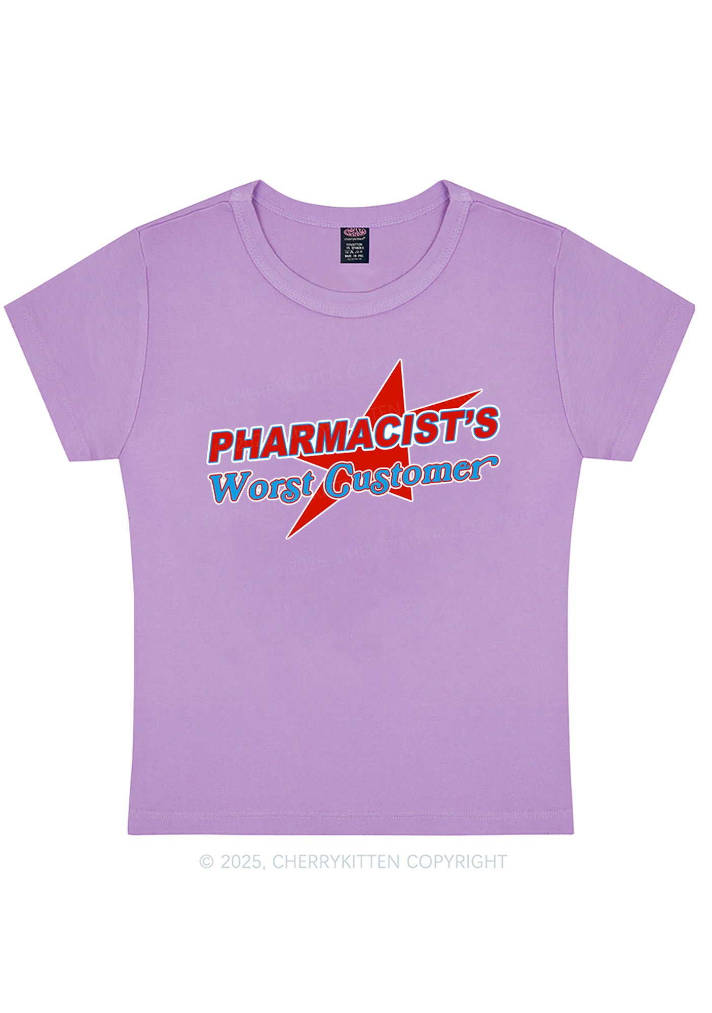 Pharmacists Worst Customer Y2K Baby Tee Cherrykitten