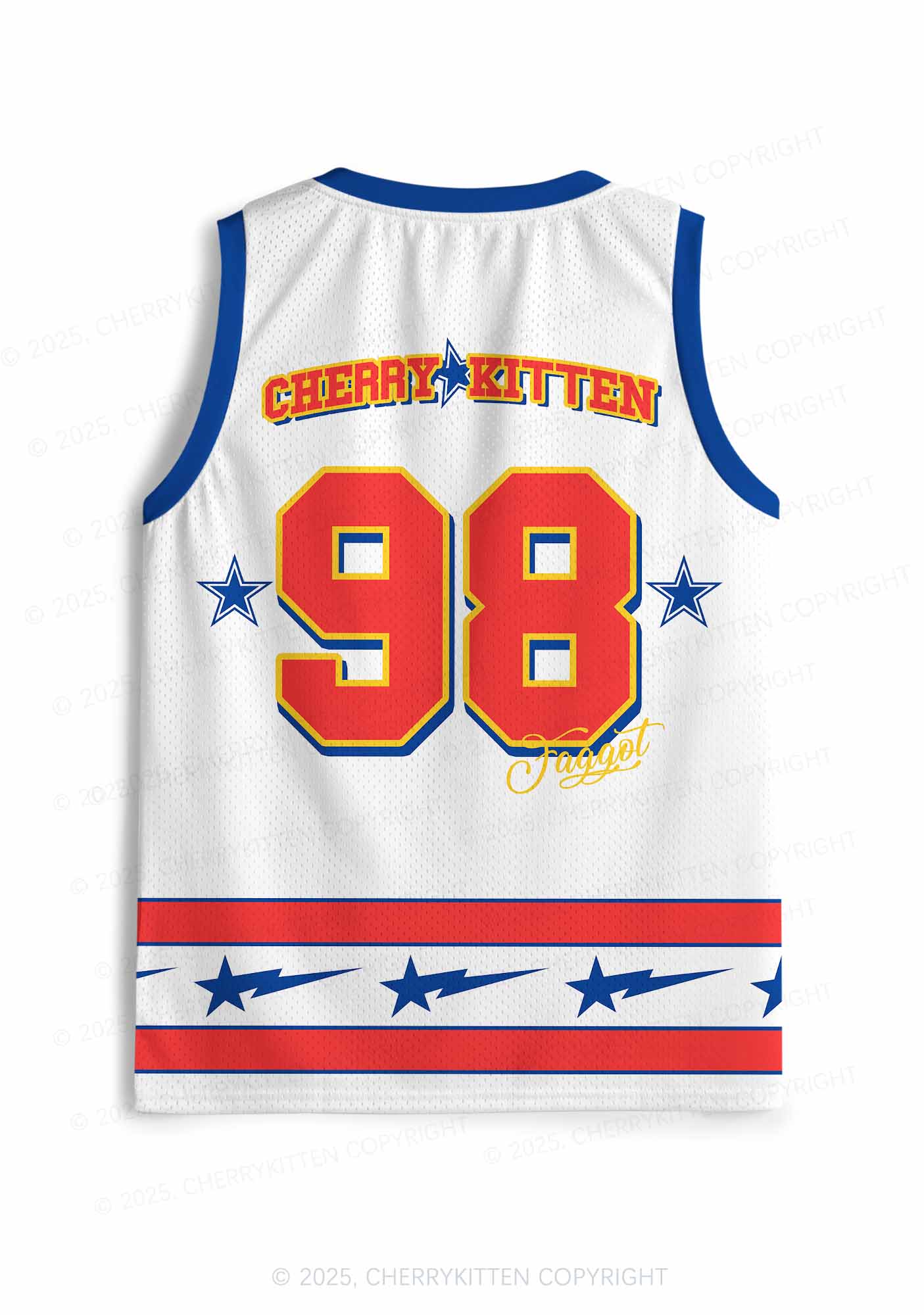 Custom Gay Son Faggot Pride Y2K Sport Jersey Tank Cherrykitten