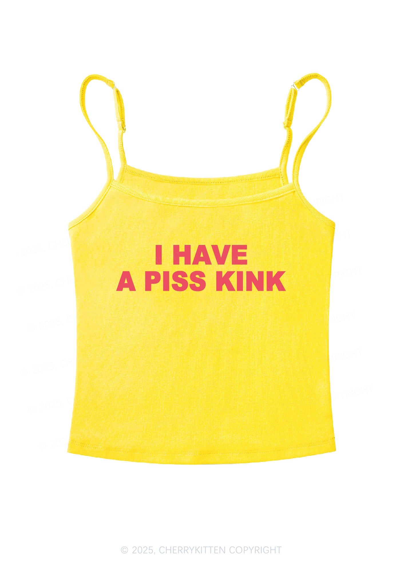 Piss Kink Y2K Spaghetti Strap Cami Cherrykitten