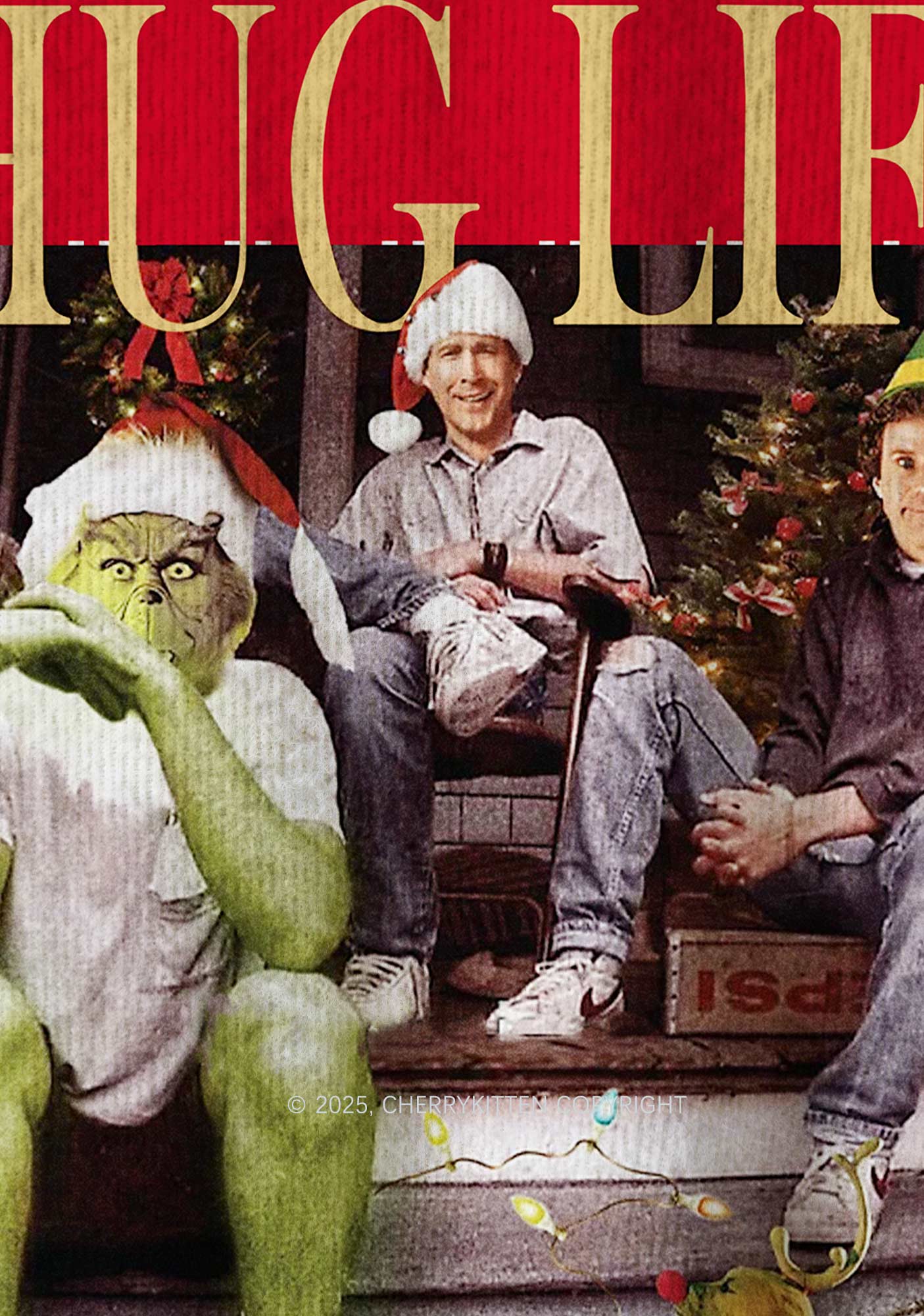 Thug Life Y2K Christmas Knit Sweatshirt Cherrykitten