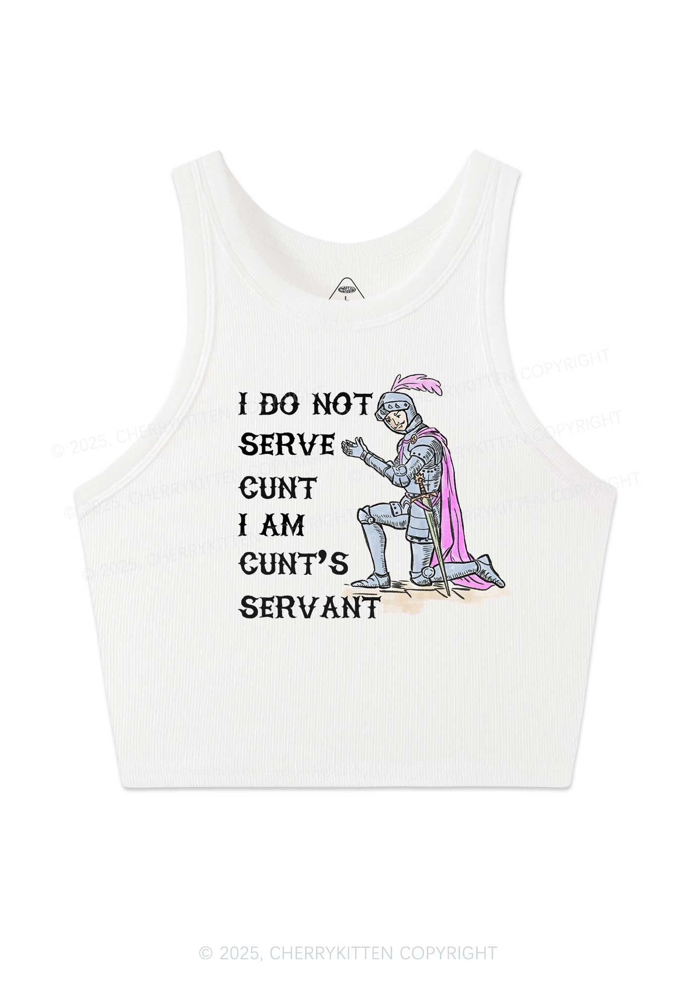 I Am Cxxt Servant Y2K Crop Tank Top Cherrykitten