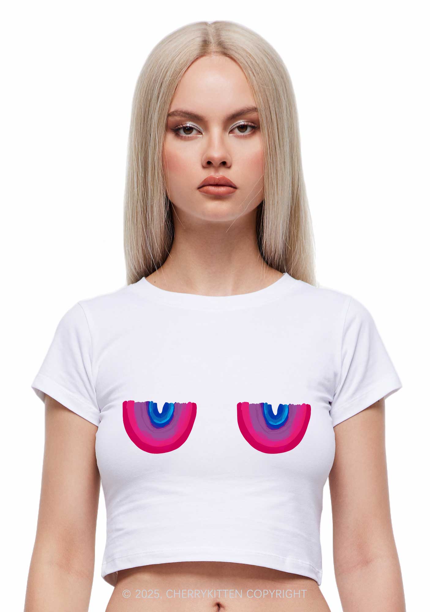 Bisexual Bxxb Y2K Baby Tee Cherrykitten