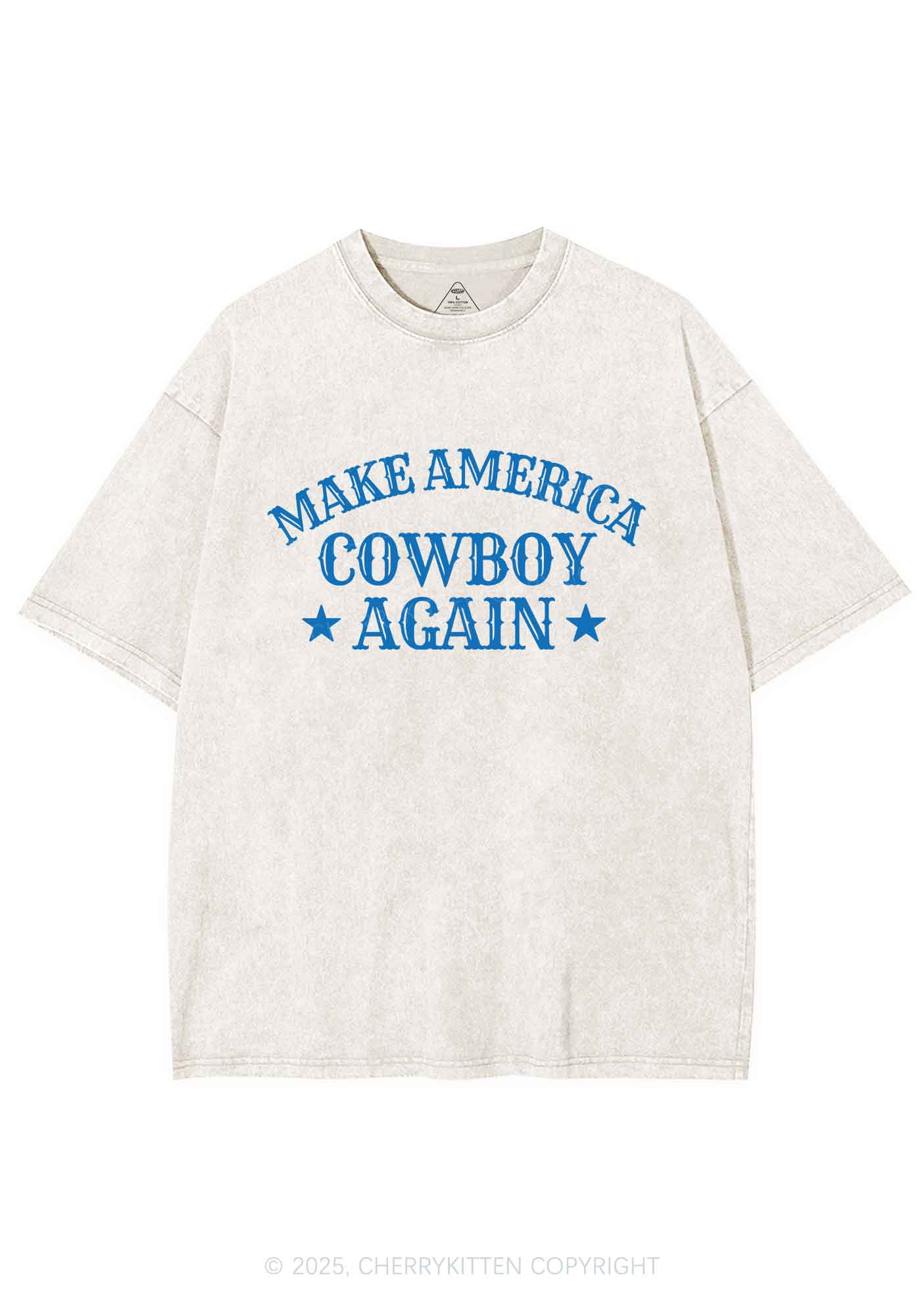 Cowboy Again Y2K Shirts Washed Tee Cherrykitten