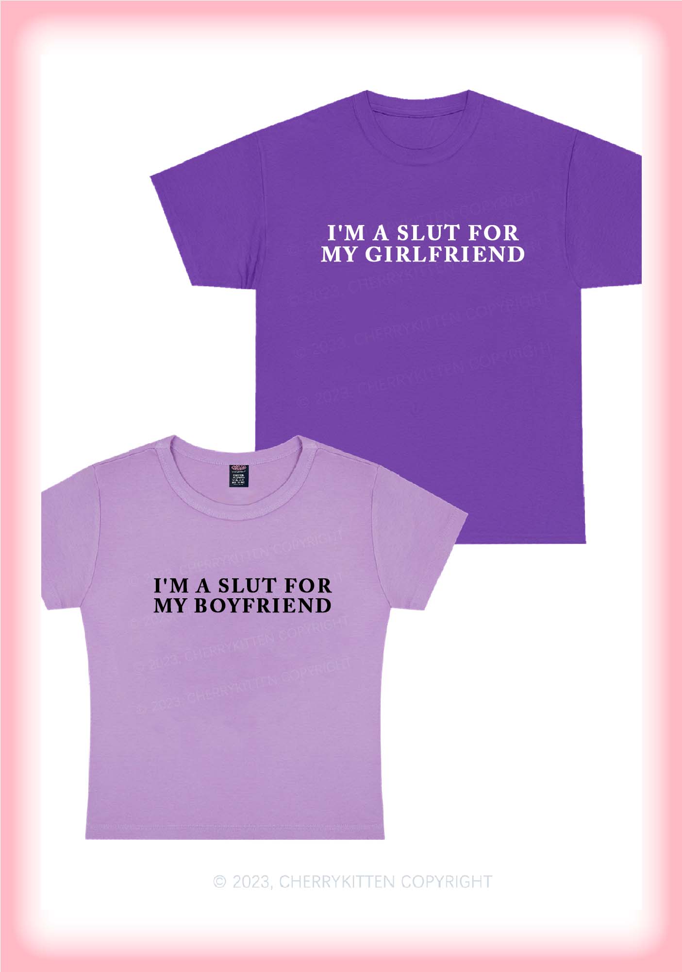 Slxt For My BF&GF Y2K Valentine's Day Shirt Cherrykitten