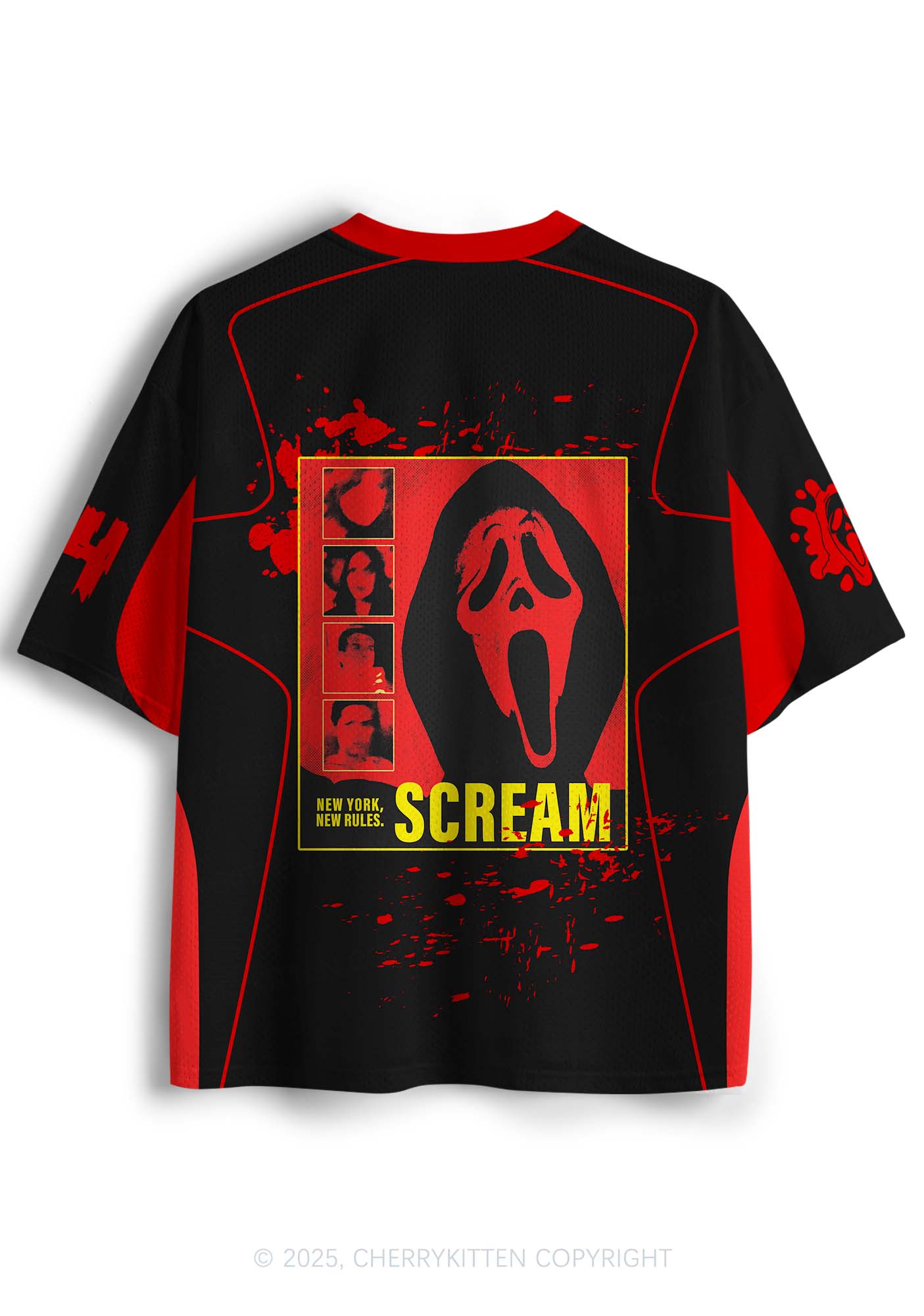 Halloween Custom Horror Ghost Y2K Sport Jersey Shirts Cherrykitten