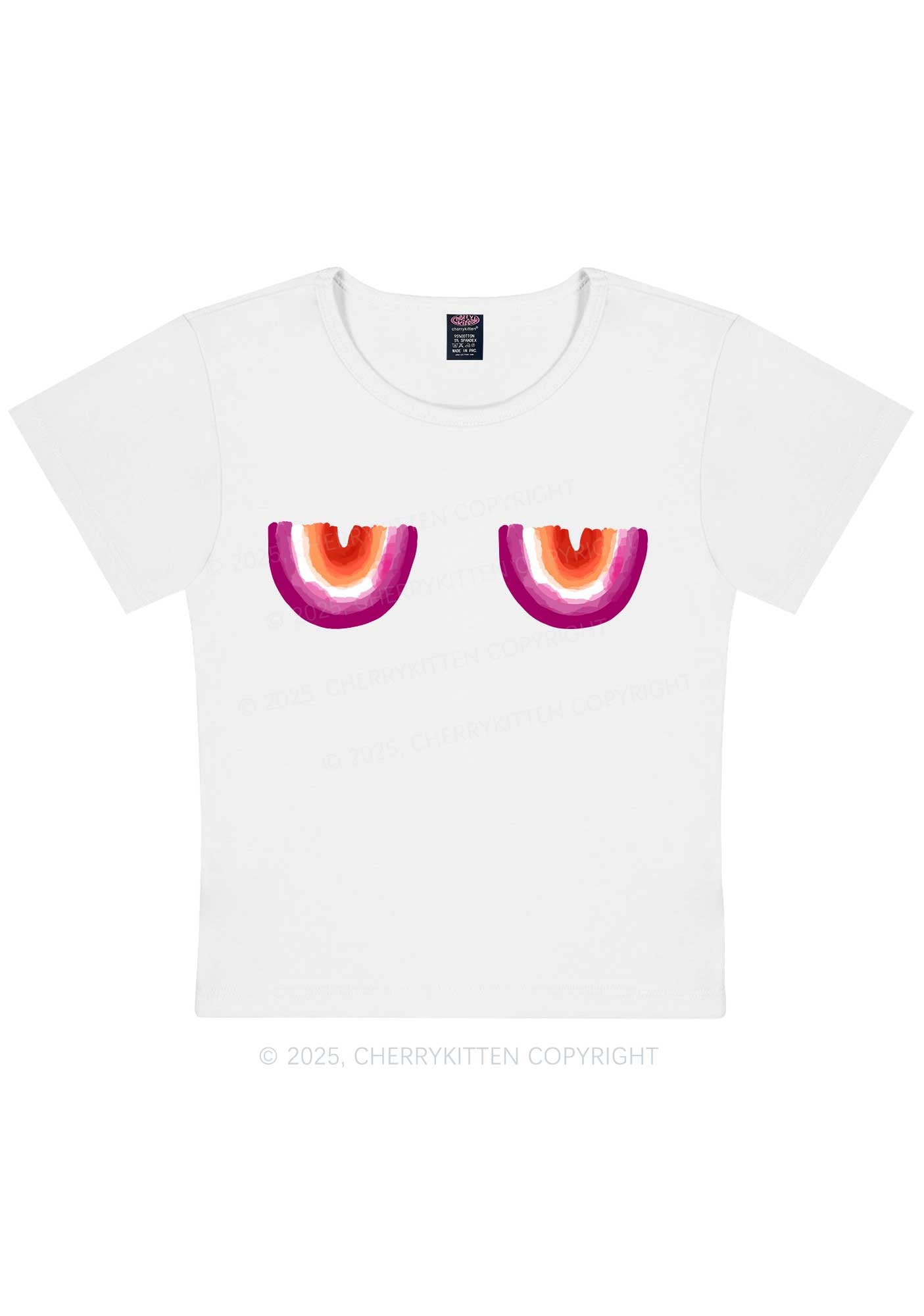 Lesbian Bxxb Y2K Baby Tee Cherrykitten