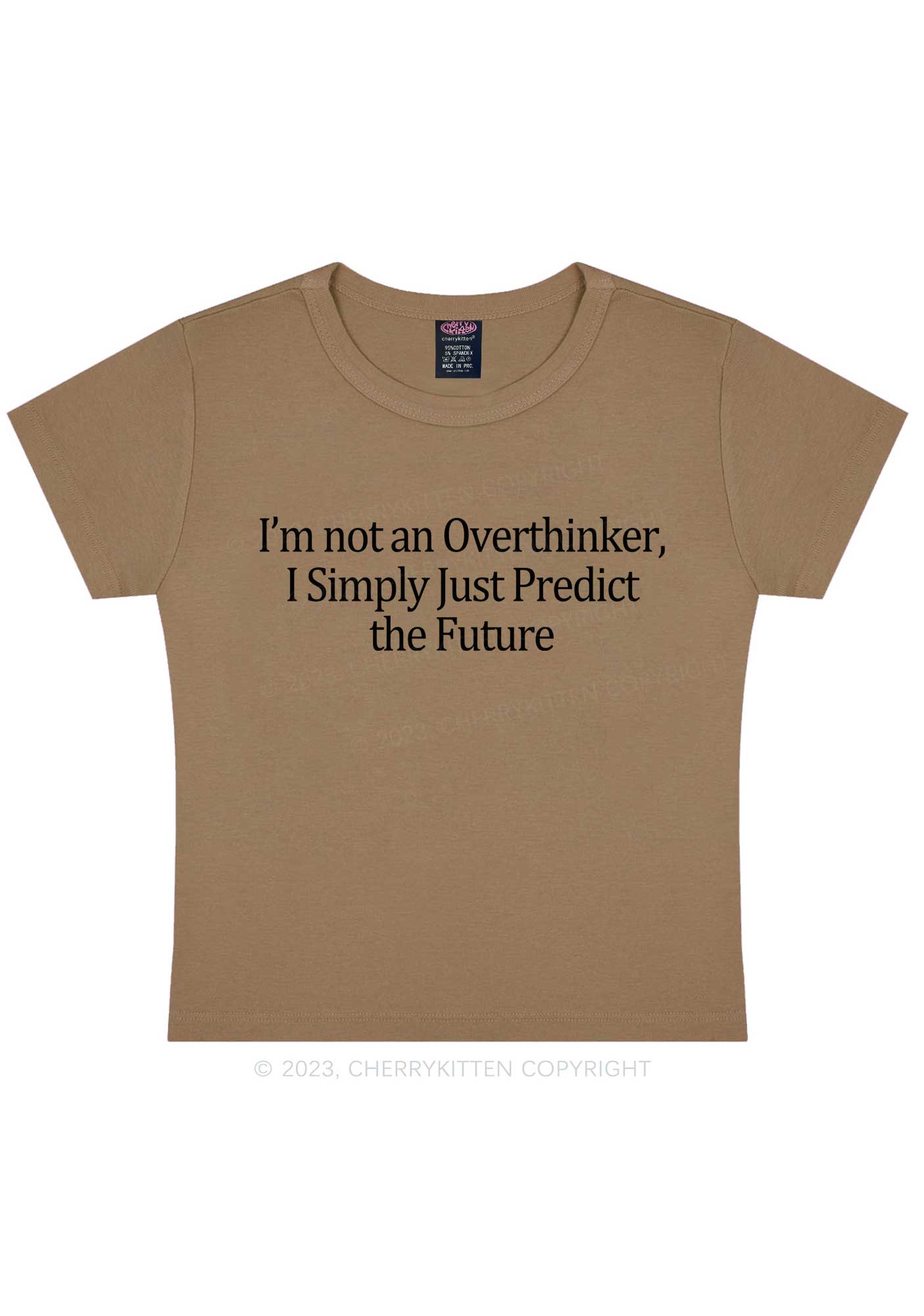 I'm Not An Overthinker Y2K Baby Tee Cherrykitten