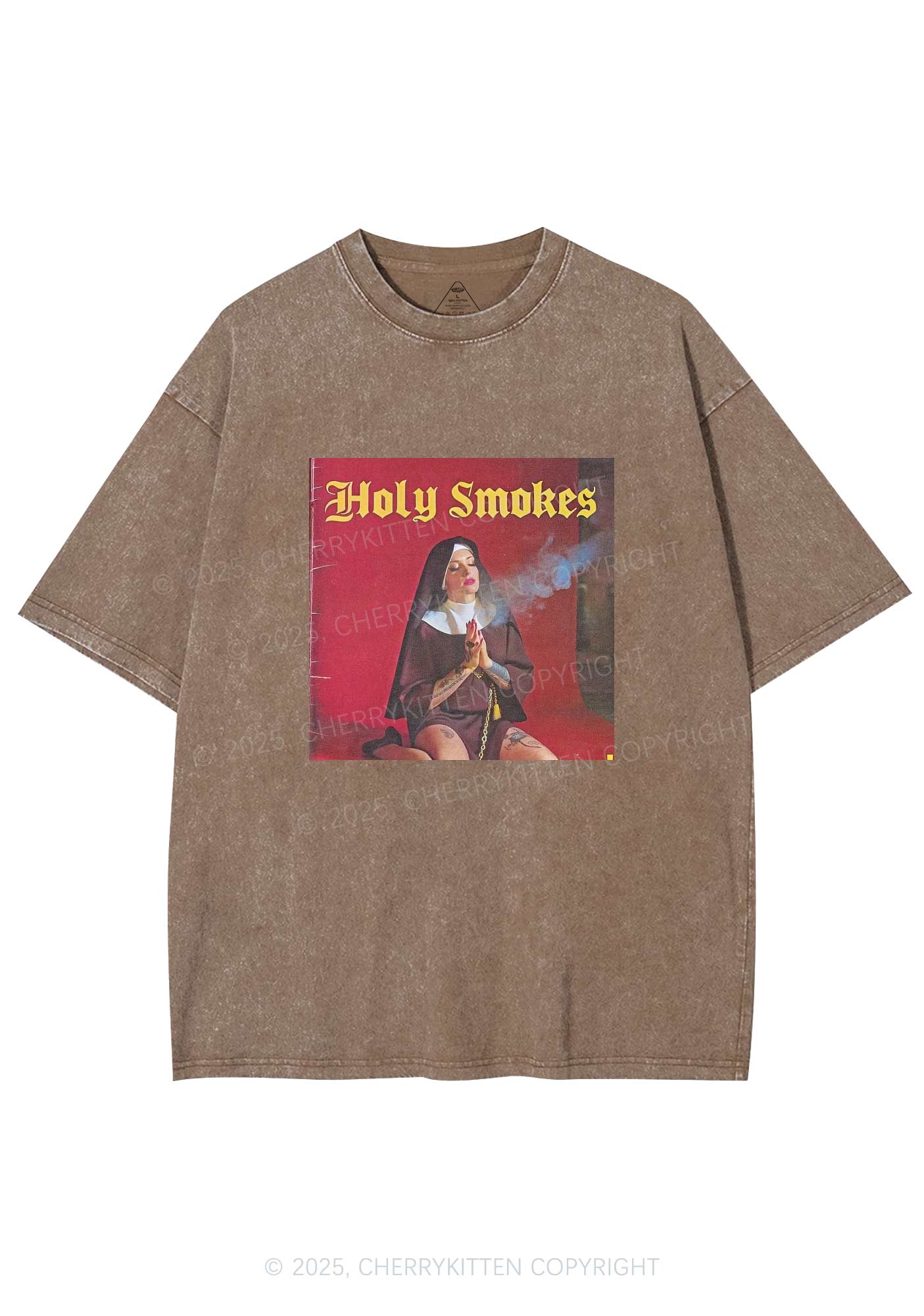 Holy Smokes Y2K Washed Tee Cherrykitten