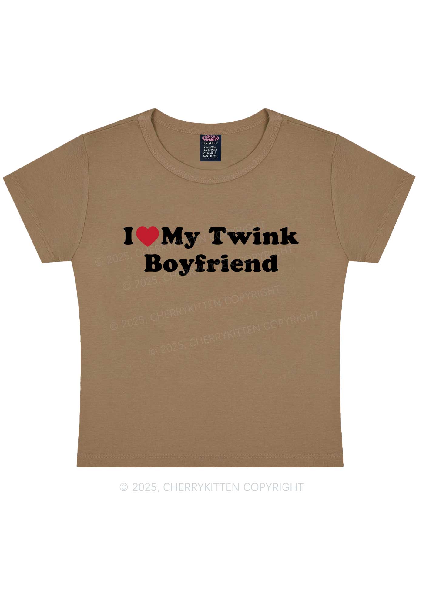 I Love My Twink BF Pride Y2K Baby Tee Cherrykitten
