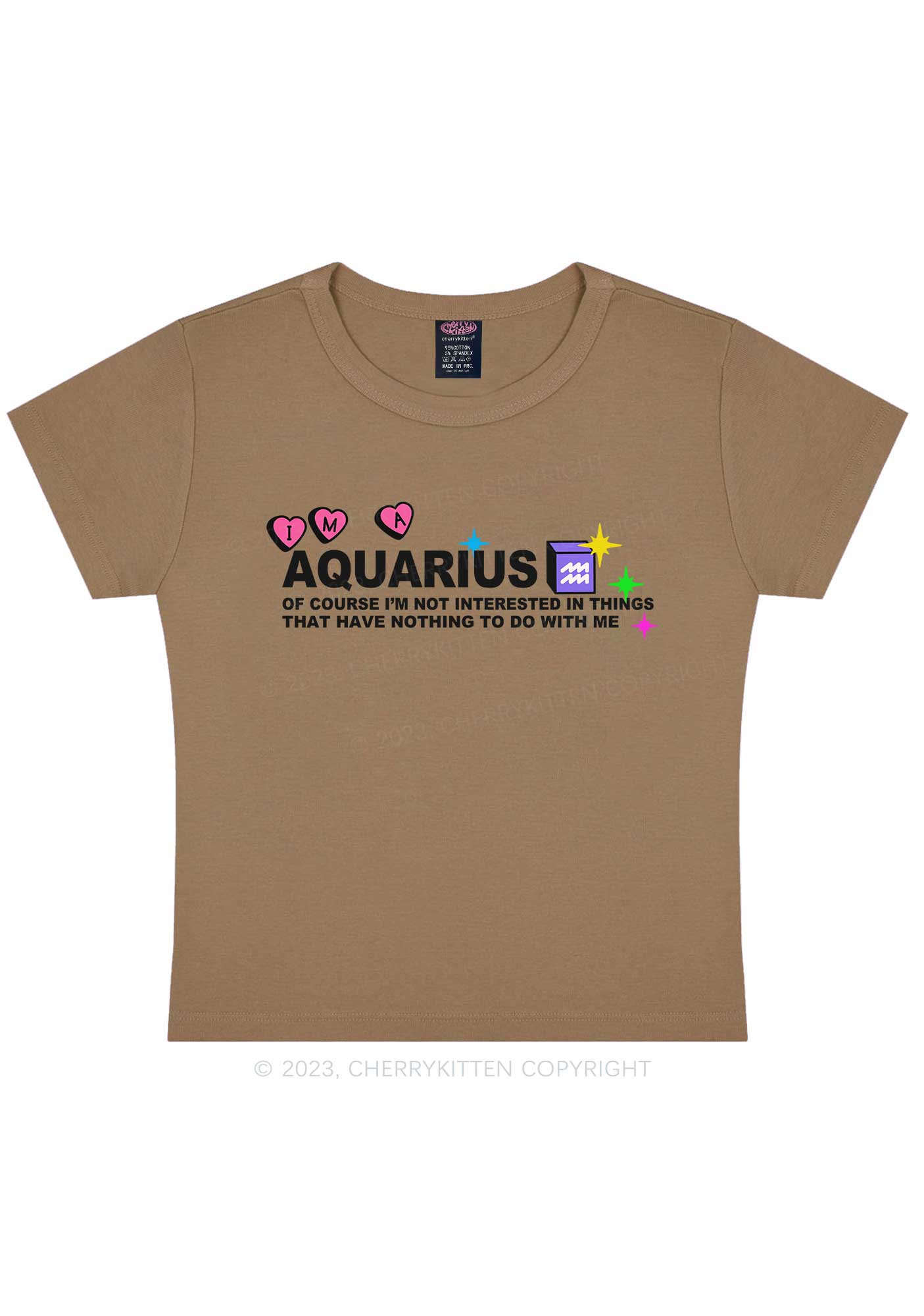 I'm A Aquarius Y2K Baby Tee Cherrykitten