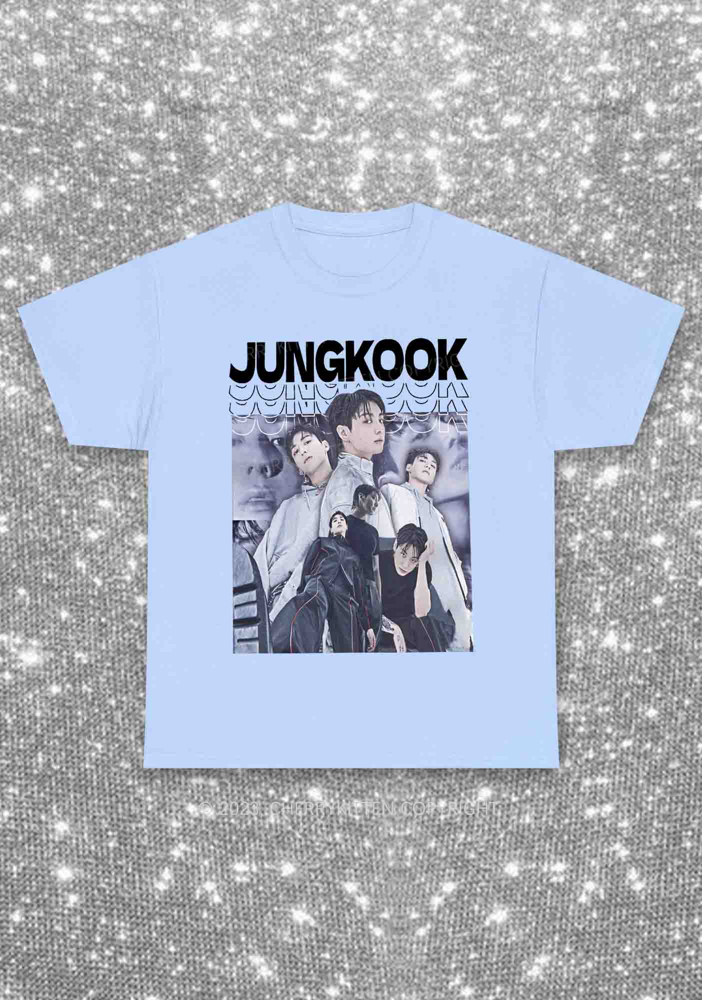 Jungkook Photo Kpop Y2K Chunky Shirt Cherrykitten