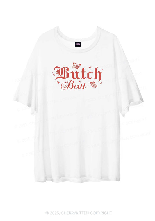 Butch Bait Pride Y2K Sheer Boyfriend Tee Cherrykitten
