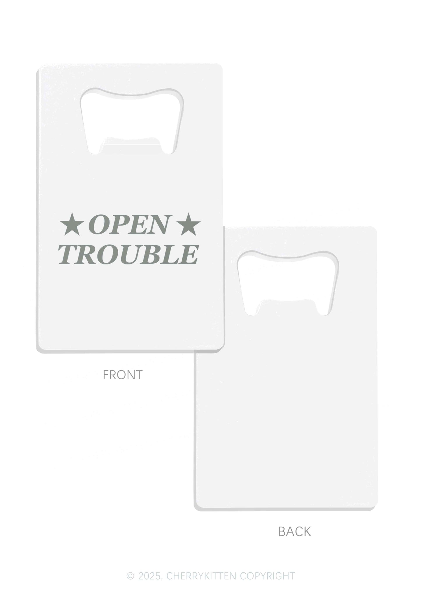 Open Trouble Y2K Credit Card Bottle Openers Cherrykitten