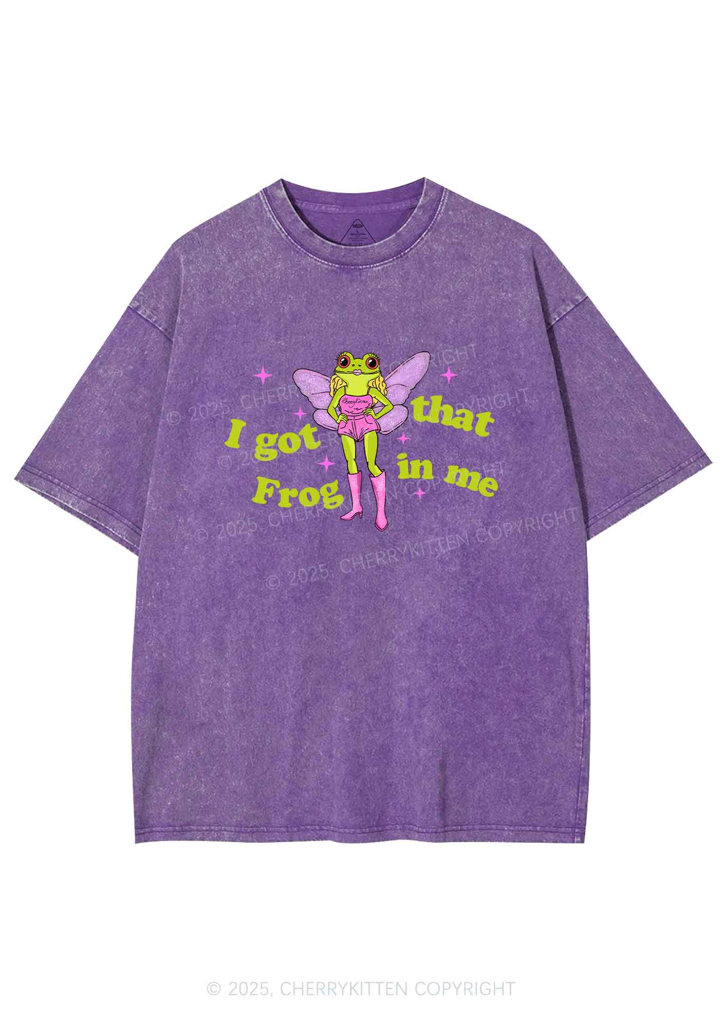 I Got That Frog Y2K Shirts Washed Tee Cherrykitten