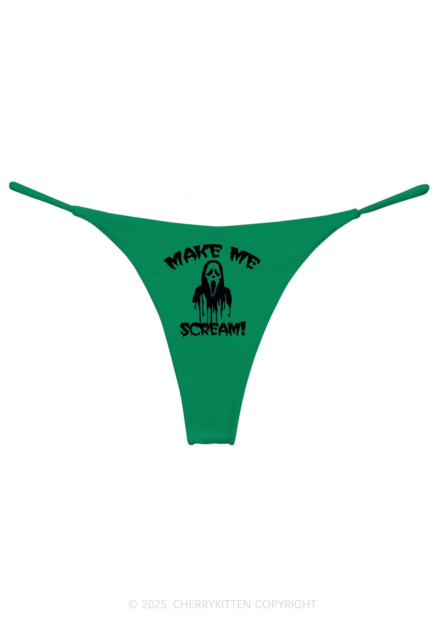 Halloween Make Me Scream Y2K Bikini String Thong Cherrykitten