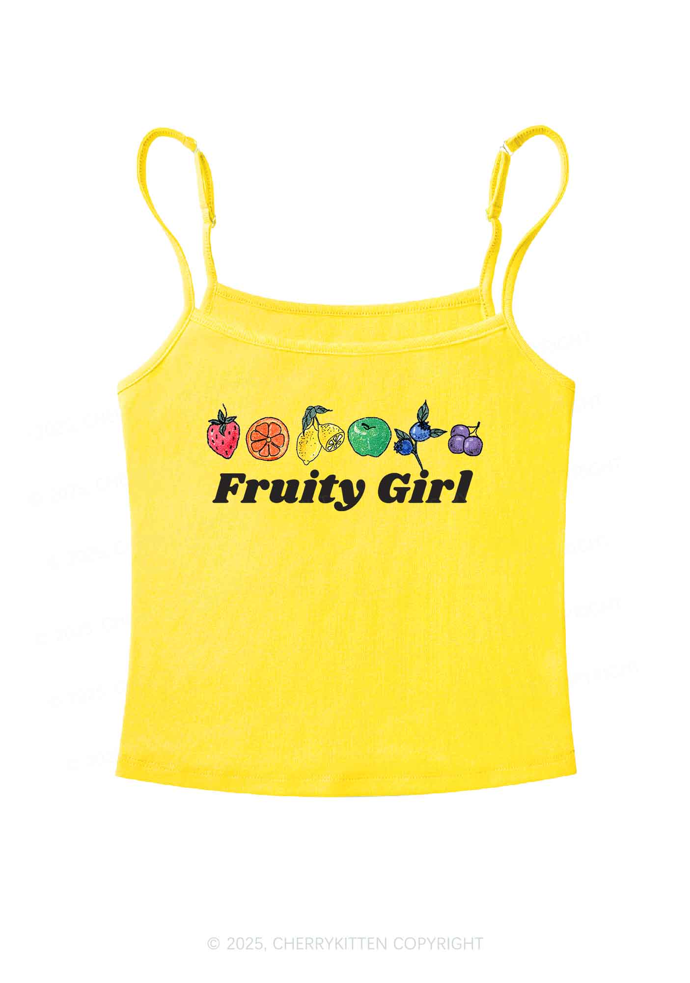 Fruity Girl Y2K Spaghetti Strap Cami Cherrykitten