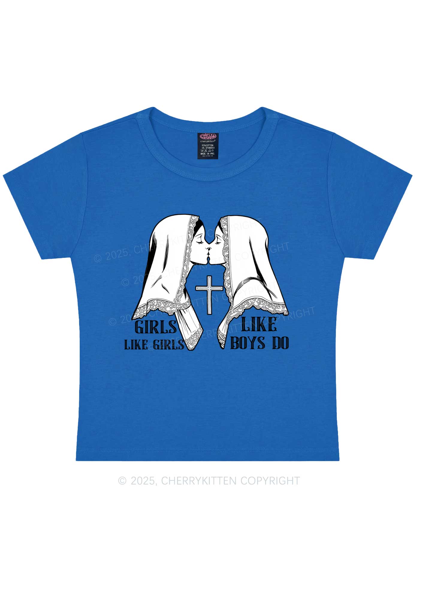 Girls Like Girls Pride Y2K Baby Tee Cherrykitten