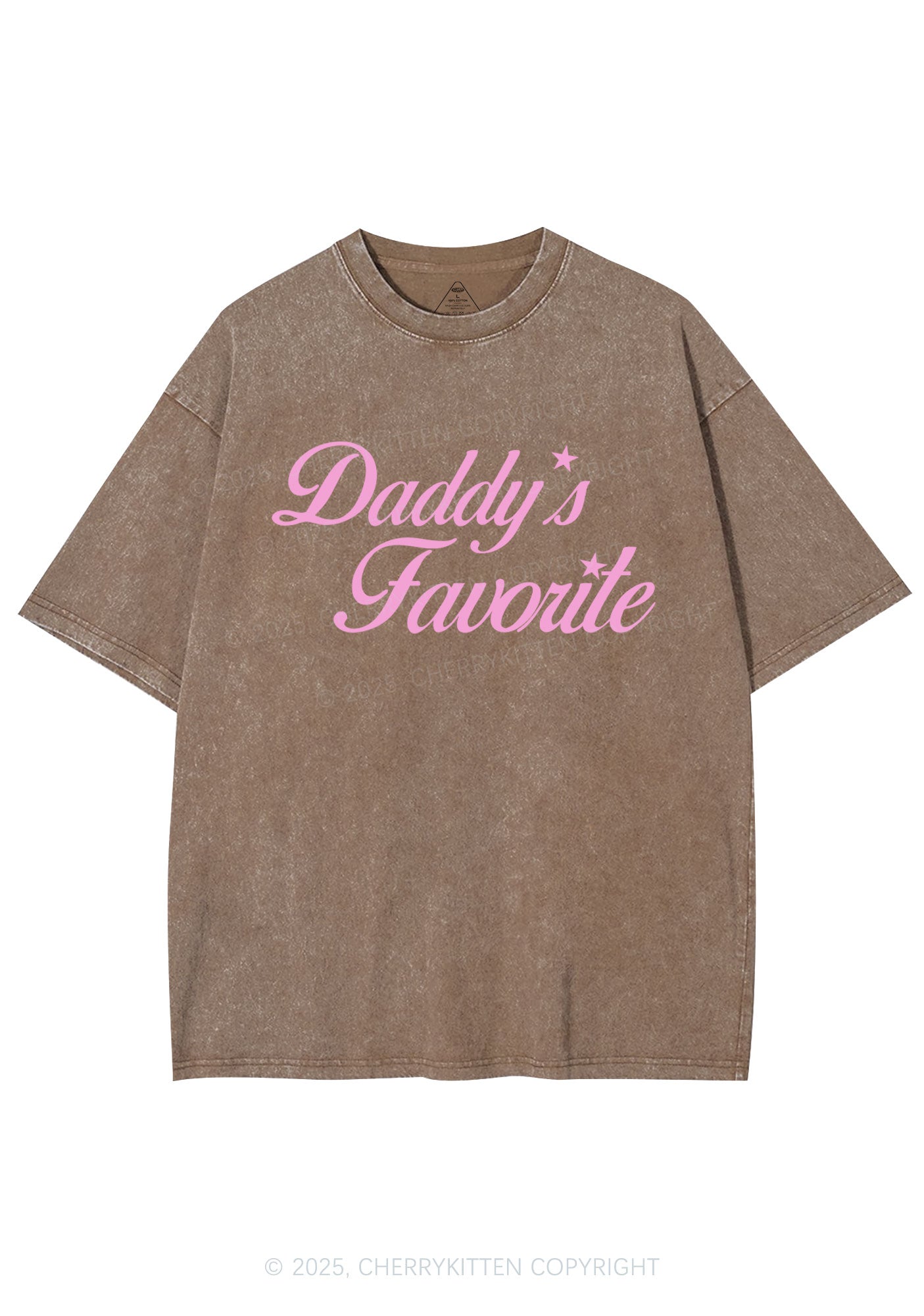 Daddys Favorite Y2K Shirts Washed Tee Cherrykitten