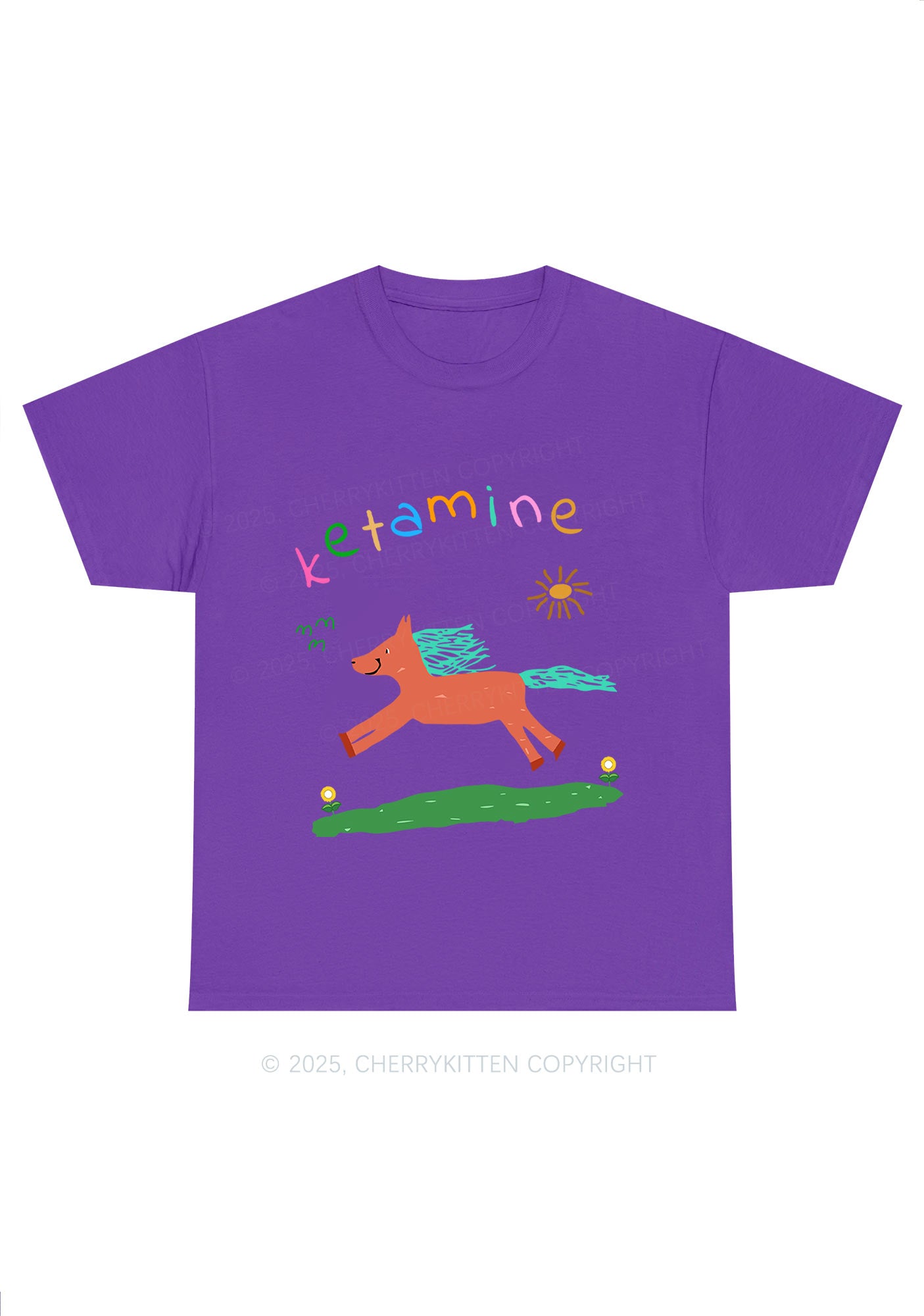 Orange K Pony Y2K Chunky Shirt Cherrykitten