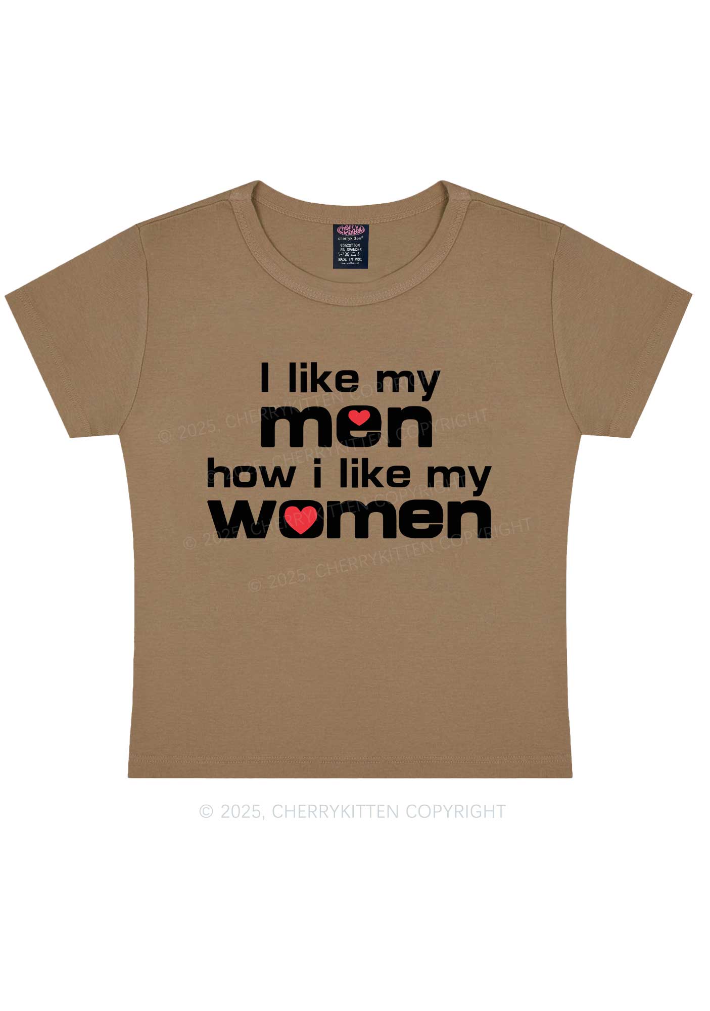 I Like My Men Pride Y2K Baby Tee Cherrykitten