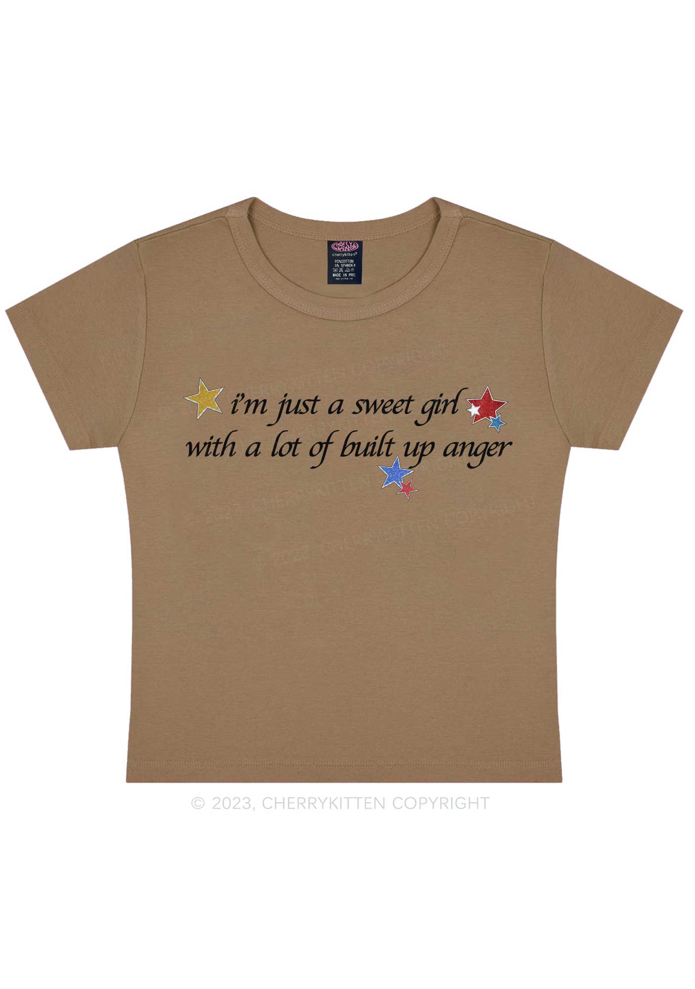 I'm A Sweet Girl Y2K Baby Tee Cherrykitten