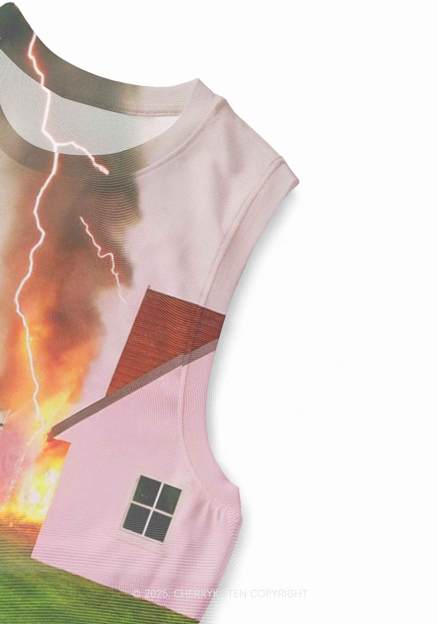 Pony Cow Y2K Mesh Muscle Tank Cherrykitten