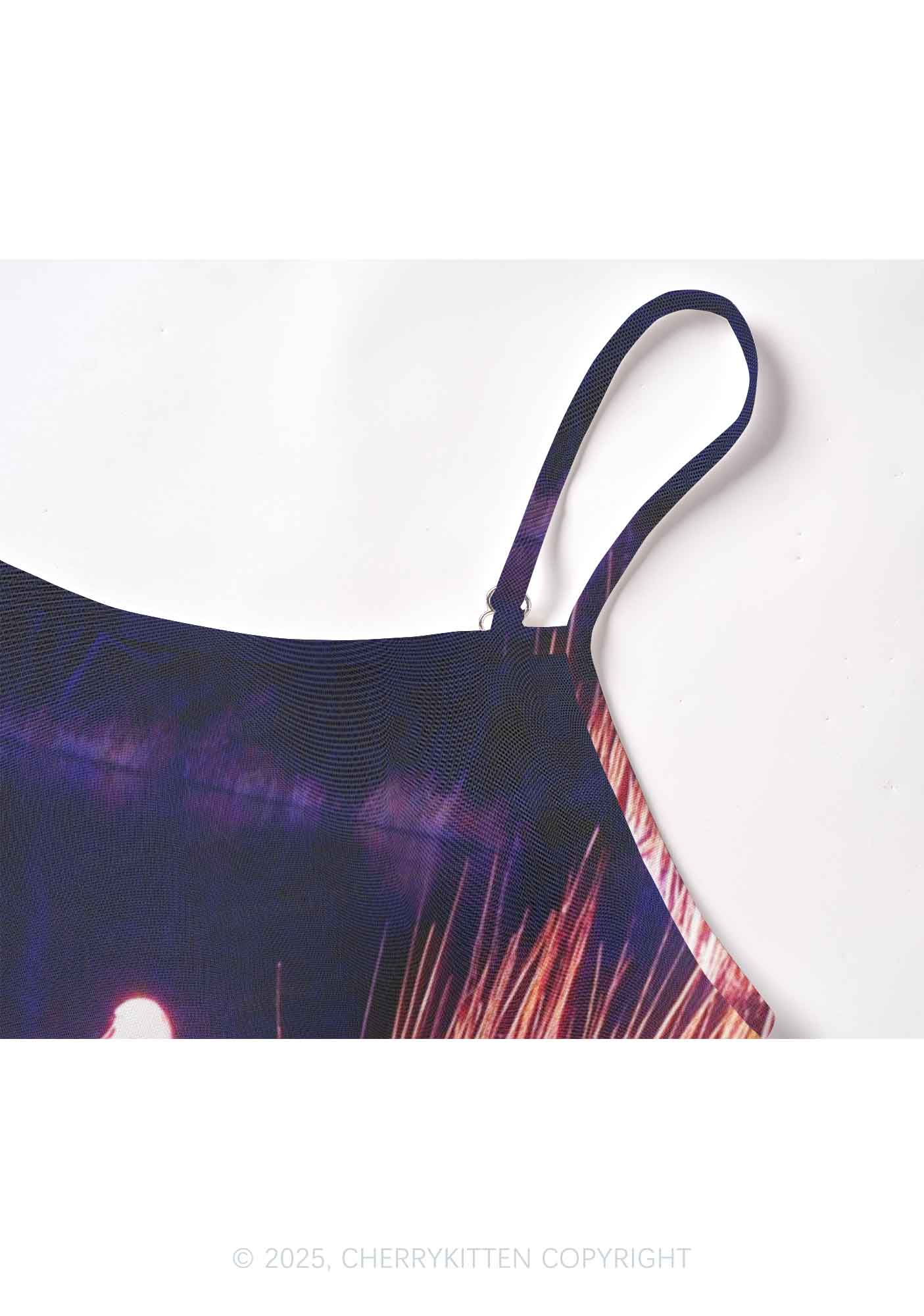 Swans on Water Y2K Mesh Cami Tank Cherrykitten